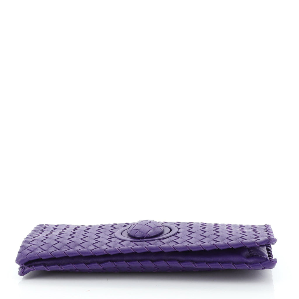 Fold Over Turnlock Clutch Intrecciato Nappa