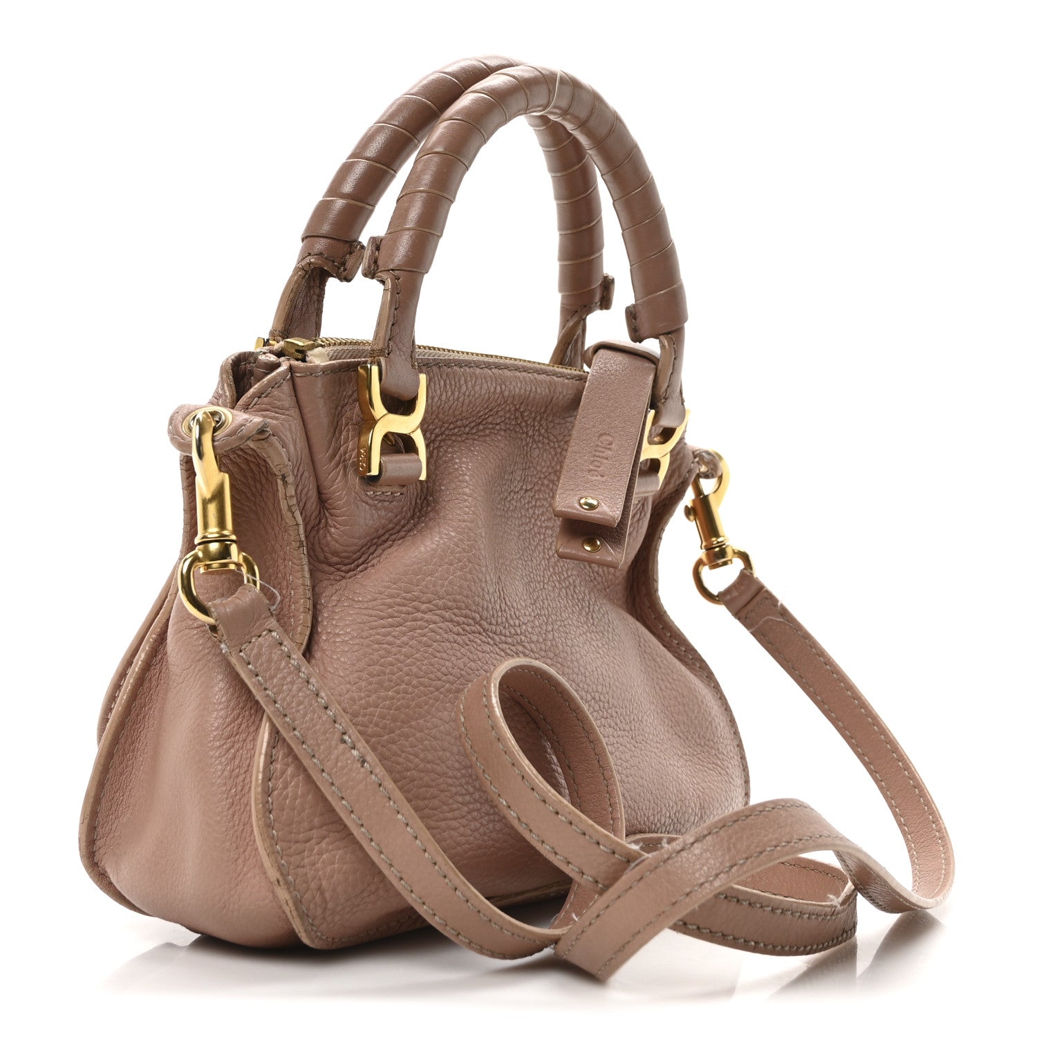 Calfskin Mini Marcie Satchel Light Pink