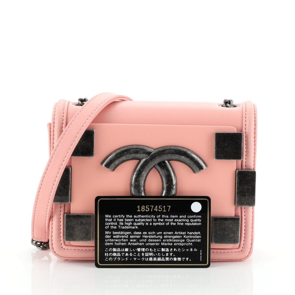 Boy Brick Flap Bag Lambskin and Plexiglass Mini