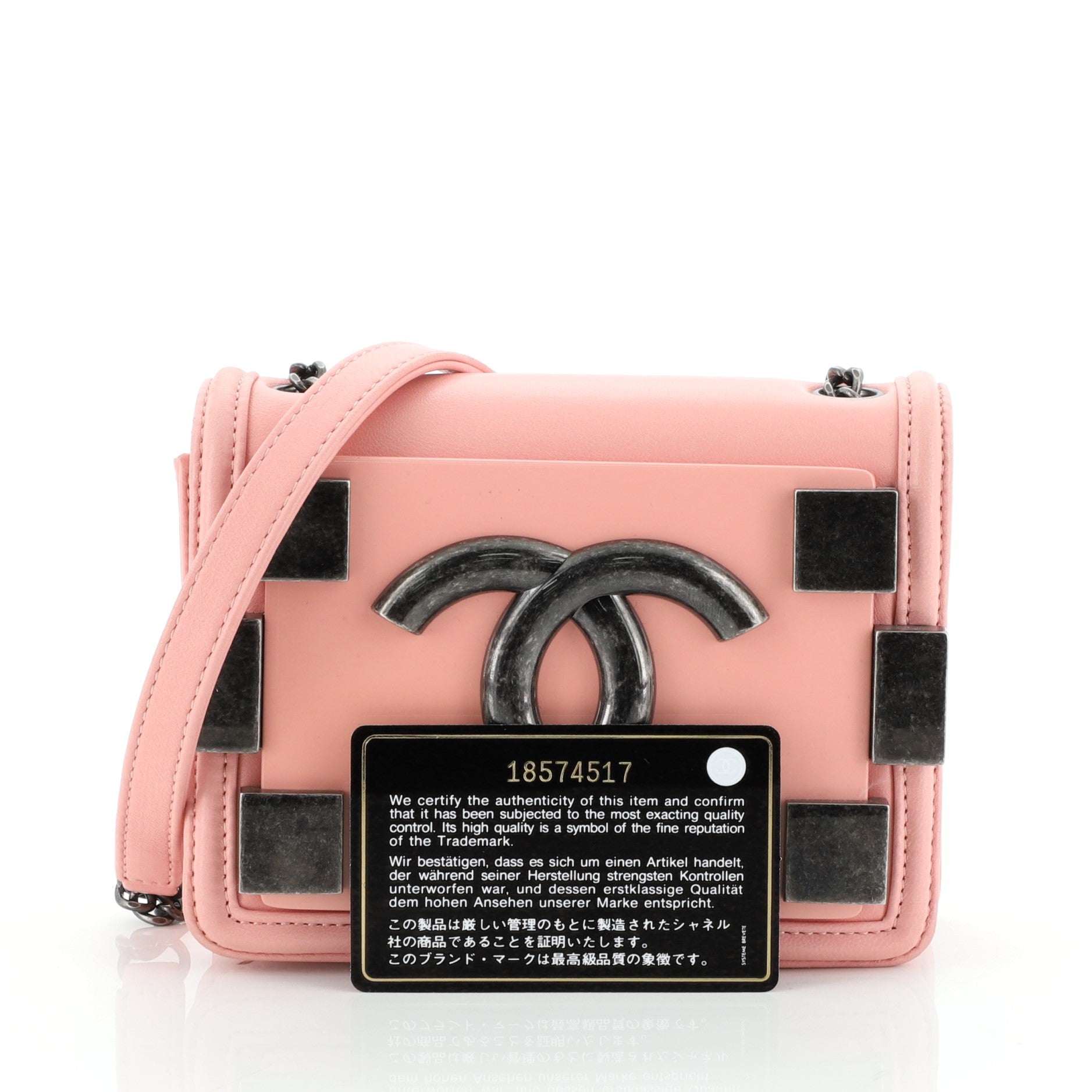 Boy Brick Flap Bag Lambskin and Plexiglass Mini
