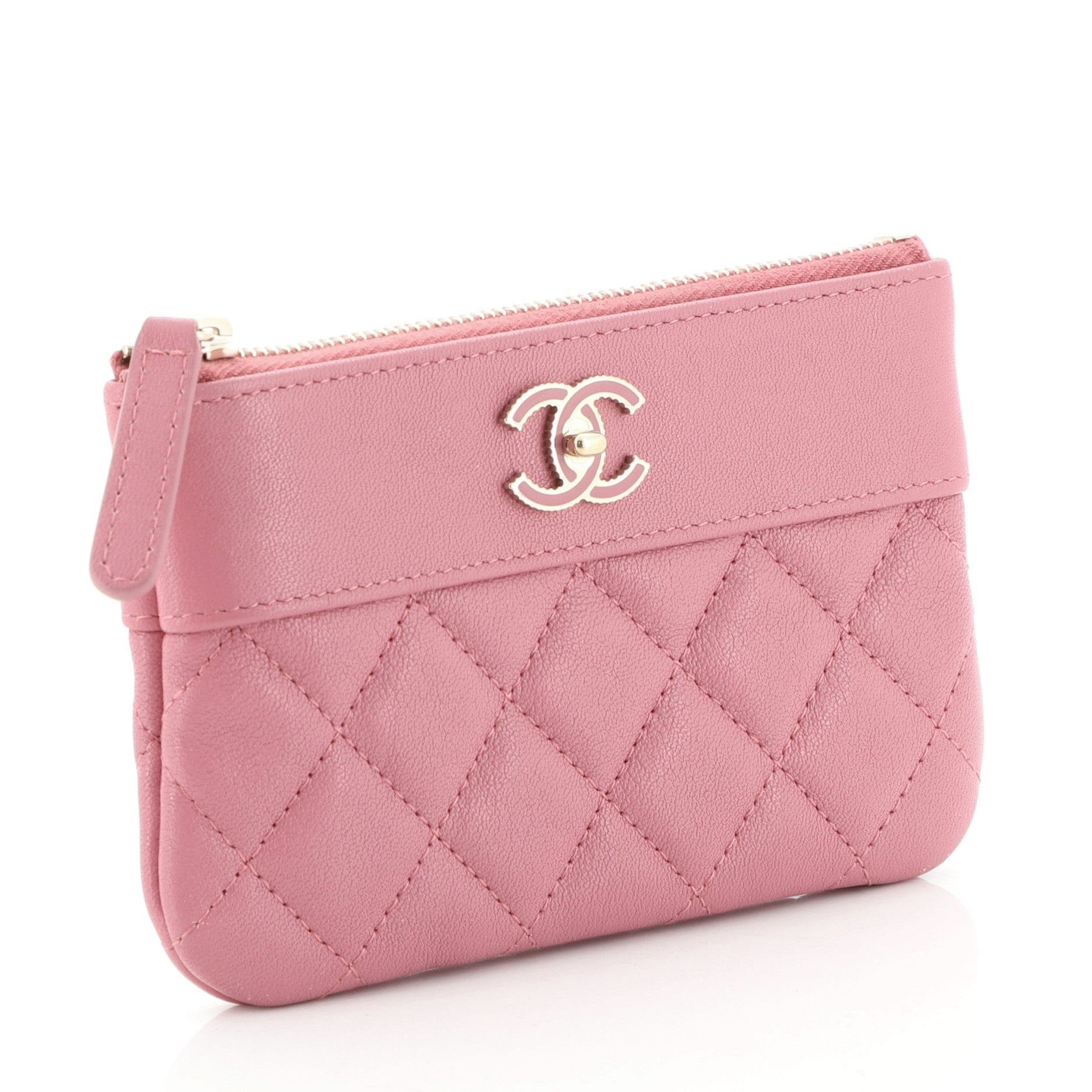 Mademoiselle Vintage O Case Clutch Quilted Sheepskin Mini