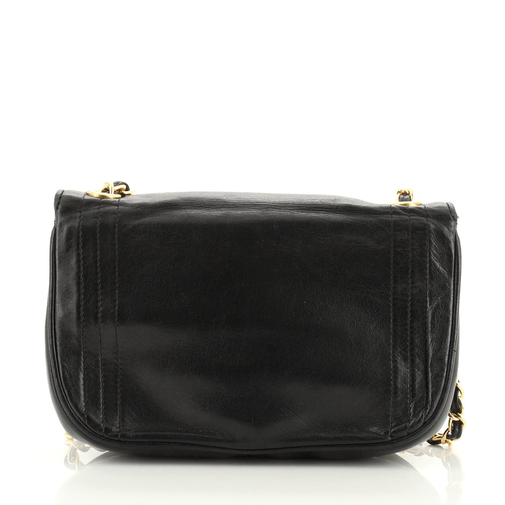 Vintage CC Stitch Flap Bag Leather Mini