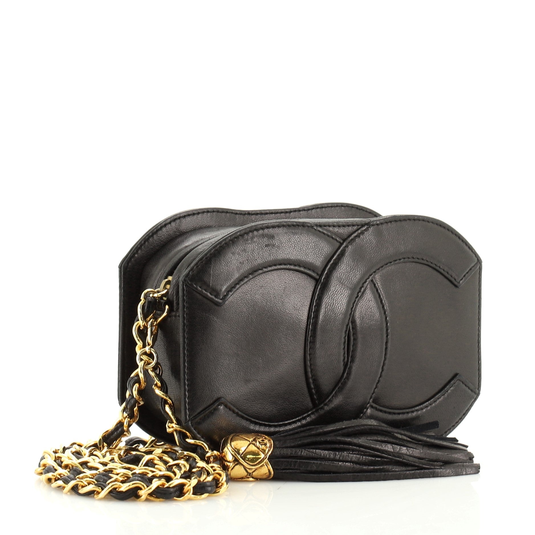 Vintage CC Tassel Camera Bag Lambskin Mini