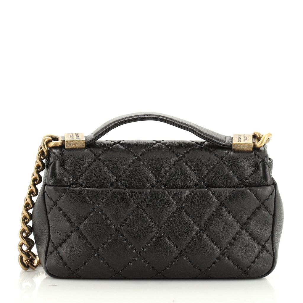 Urban Day Flap Bag Stitched Calfskin Mini