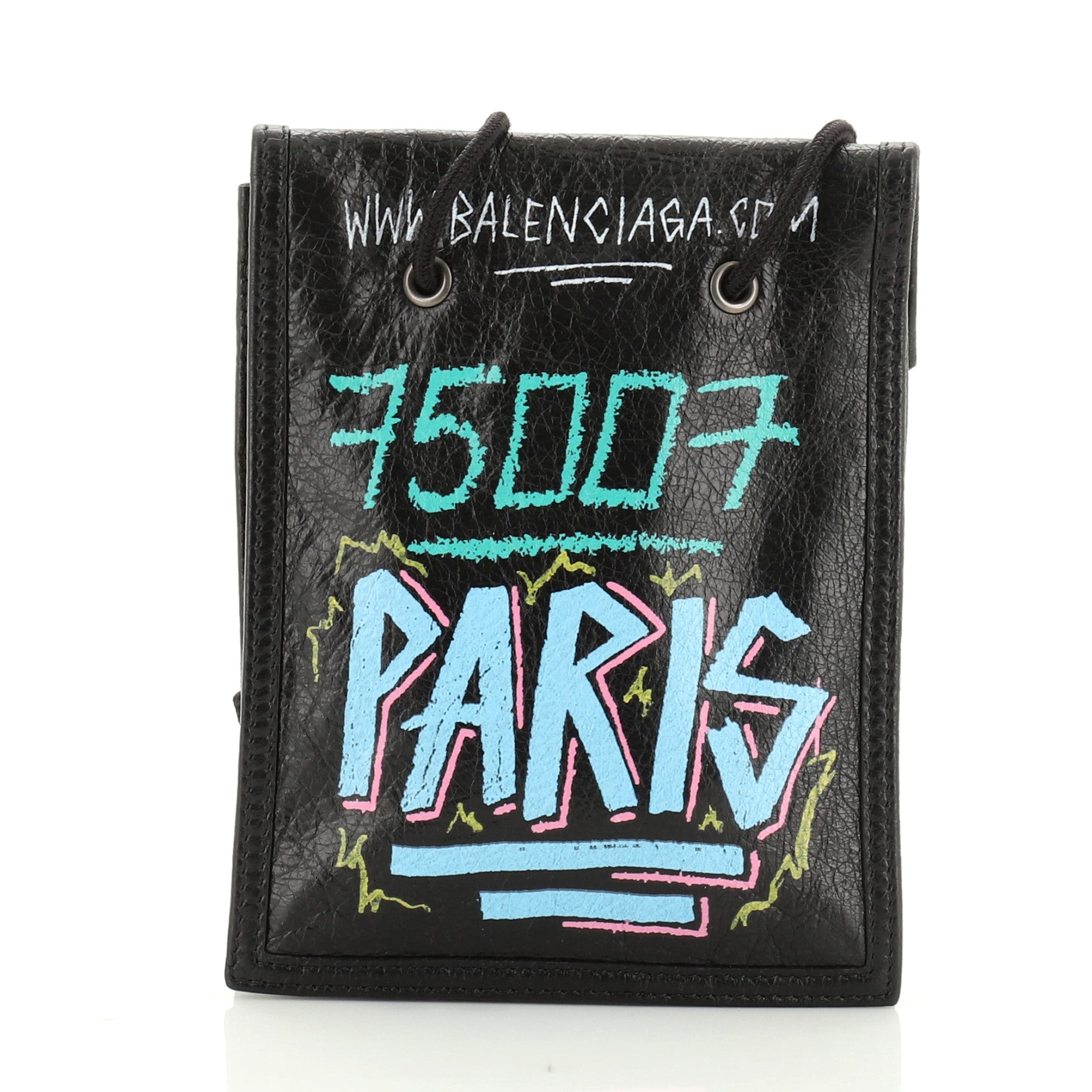 Graffiti Explorer Strap Pouch Leather Mini