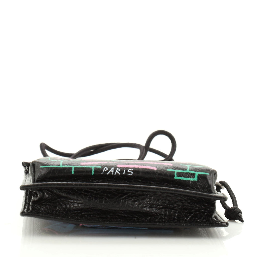 Graffiti Explorer Strap Pouch Leather Mini