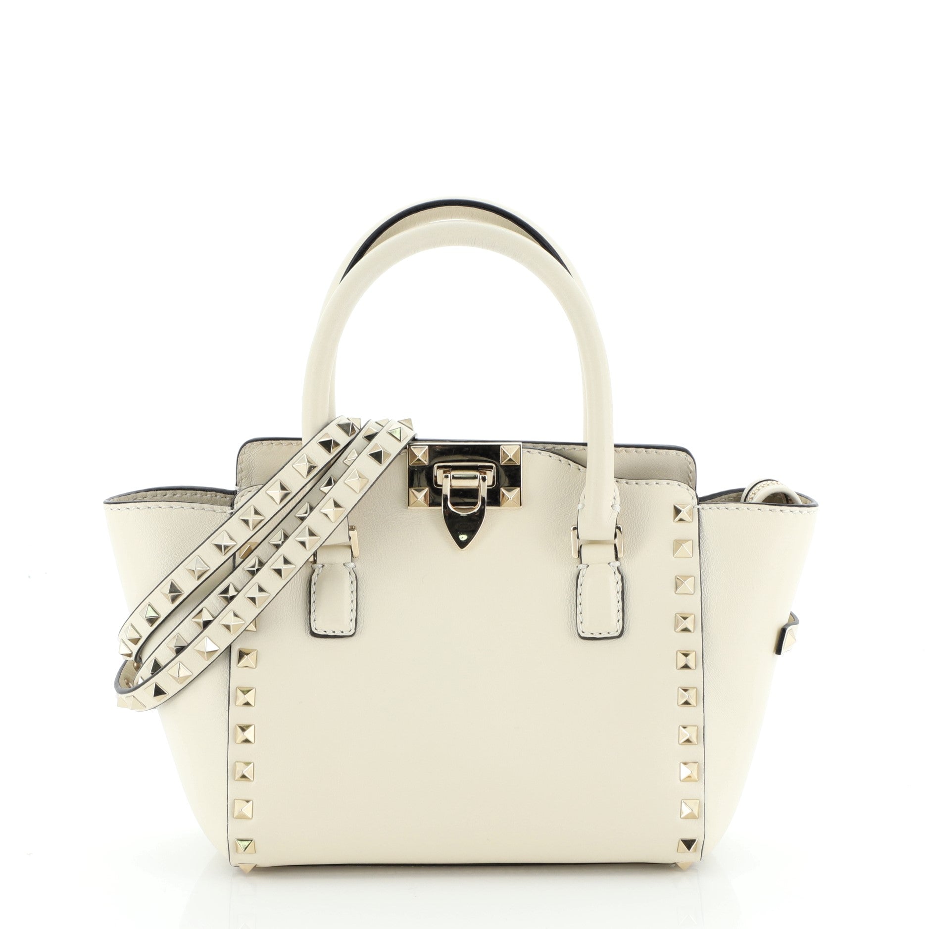 Rockstud Tote Rigid Leather Mini