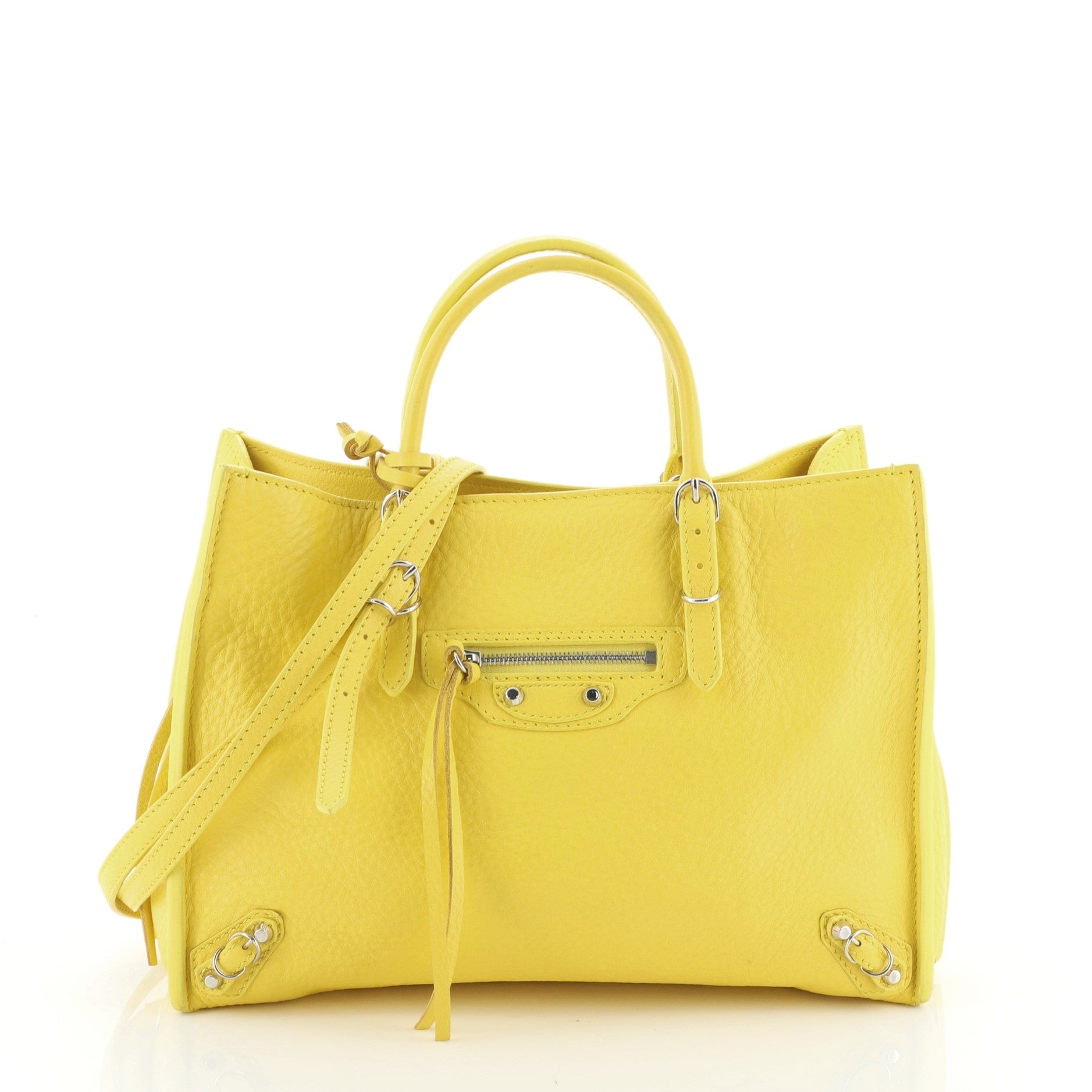 Papier A4 Zip Around Classic Studs Bag Leather Mini