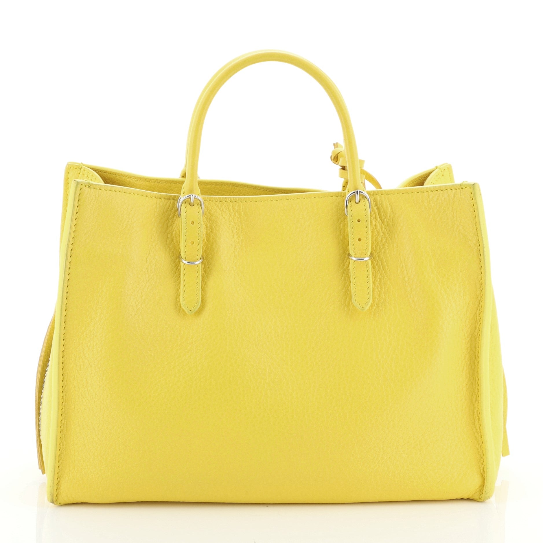 Papier A4 Zip Around Classic Studs Bag Leather Mini