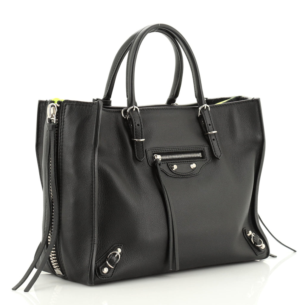 Papier A4 Zip Around Classic Studs Bag Leather Mini