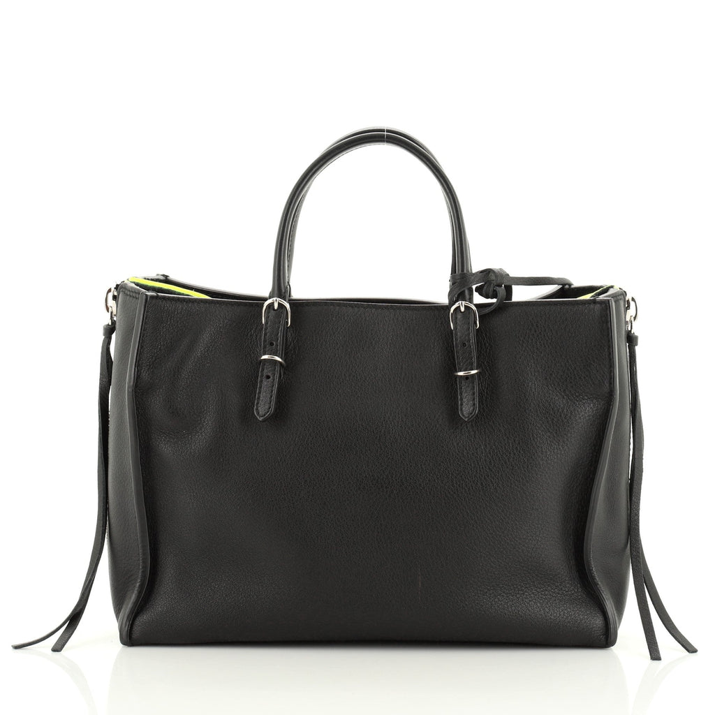 Papier A4 Zip Around Classic Studs Bag Leather Mini