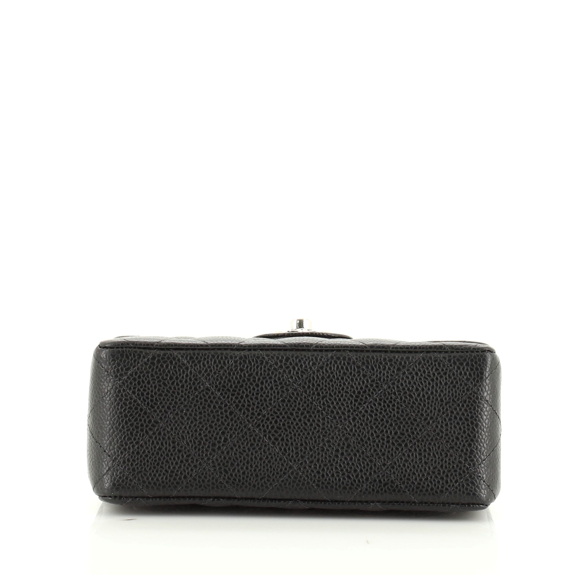 Vintage Square Classic Single Flap Bag Quilted Caviar Mini