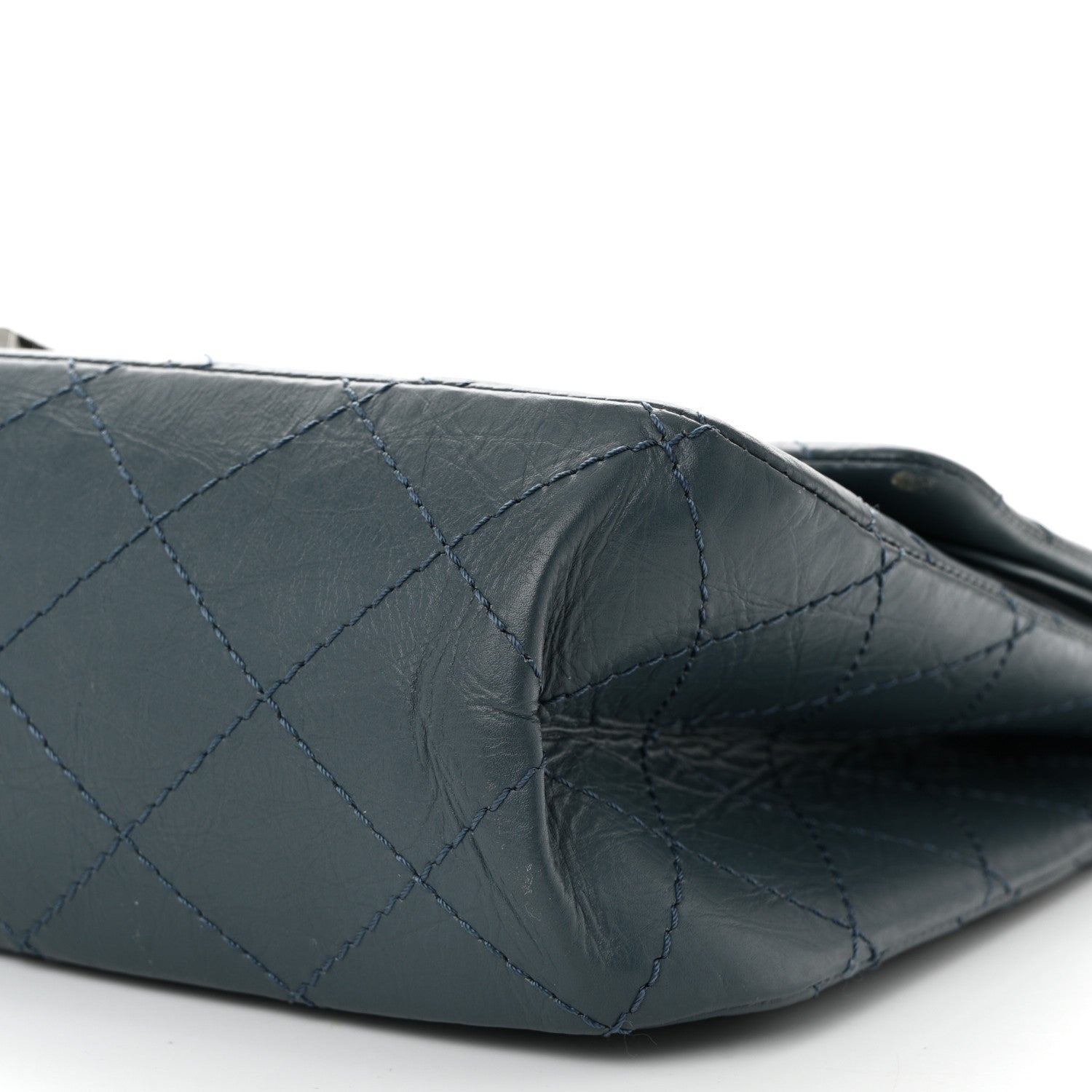 Aged Calfskin Quilted 2.55 Reissue 226 Flap Dark Blue