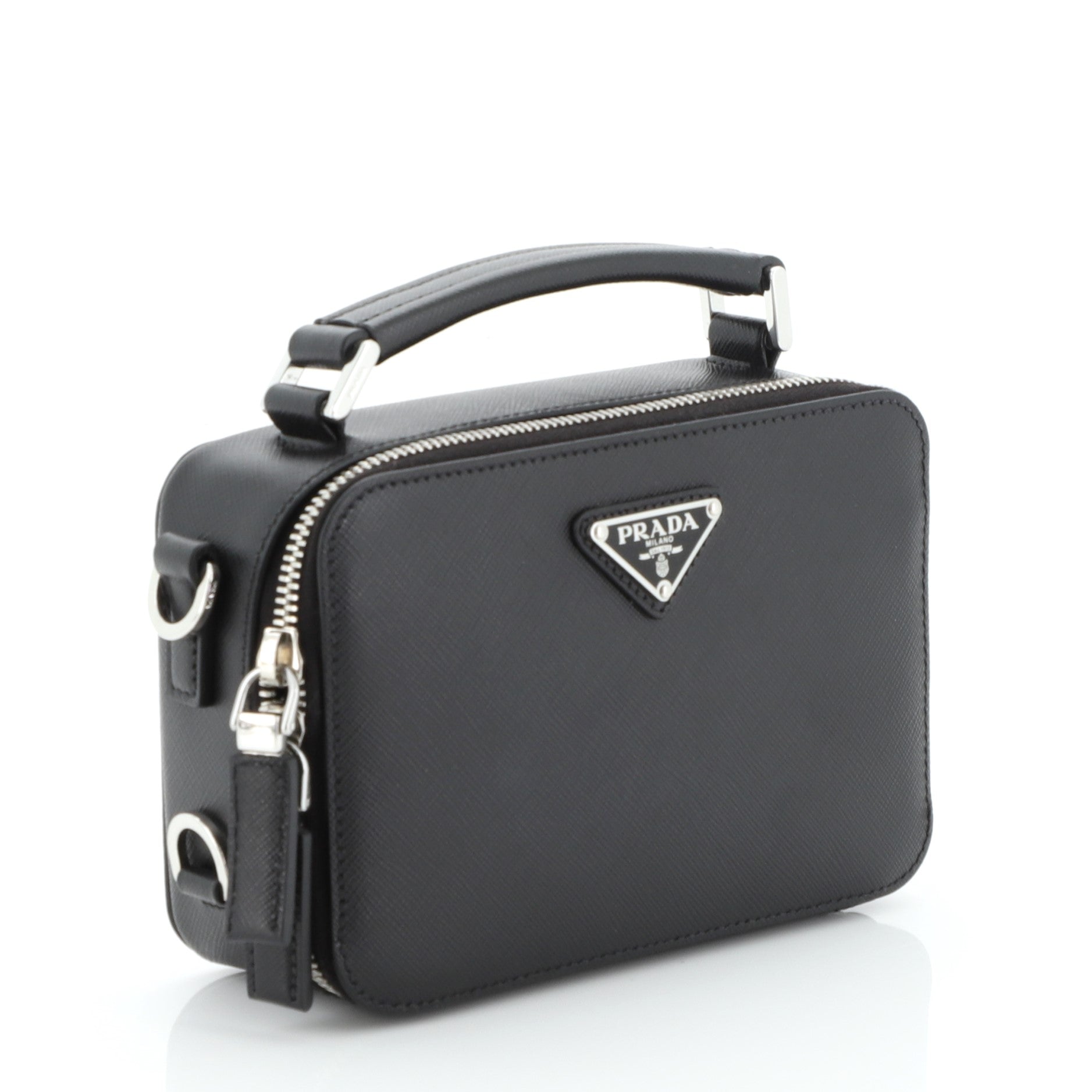 Brique Crossbody Bag Saffiano Leather Mini
