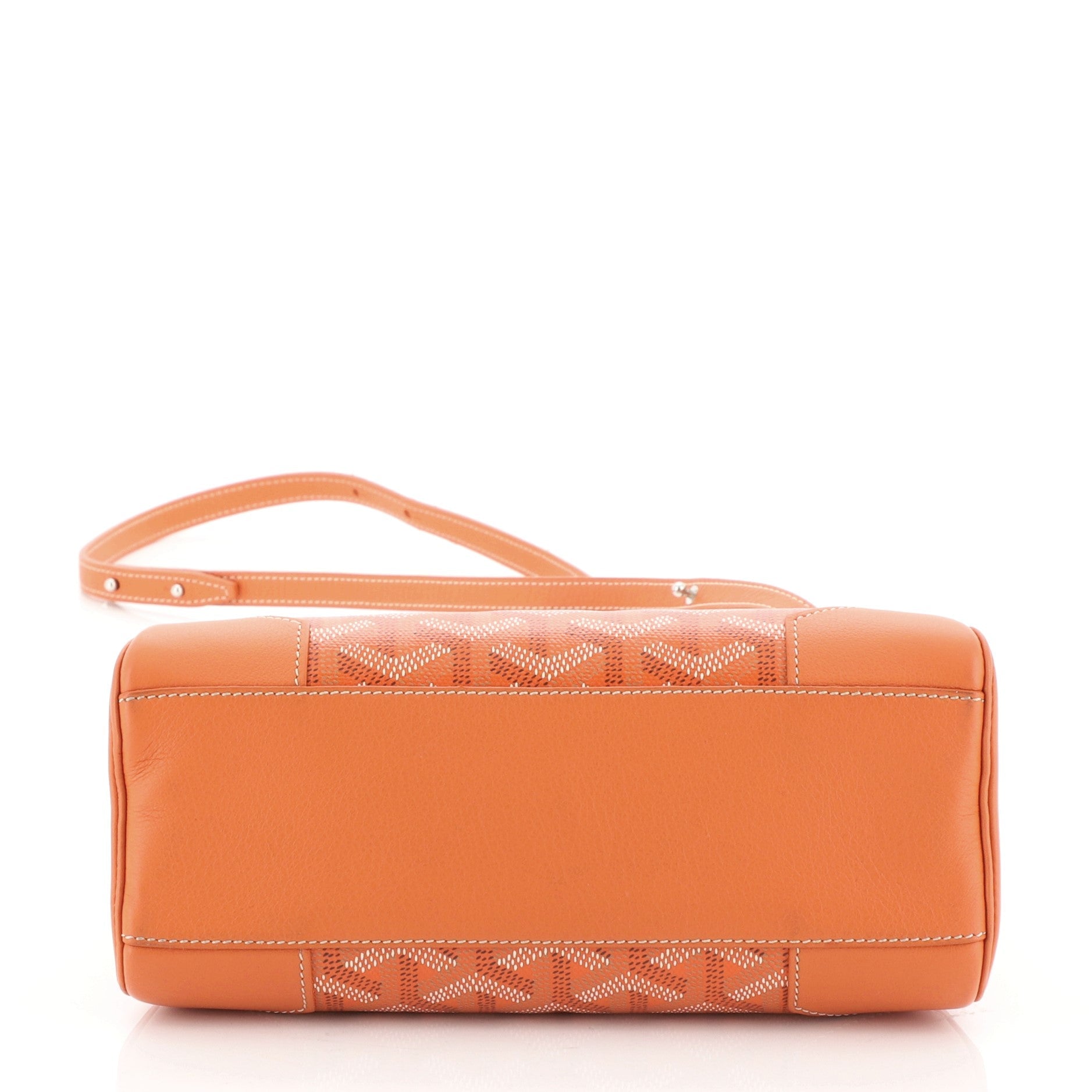 Saigon Top Handle Bag Coated Canvas with Leather Mini
