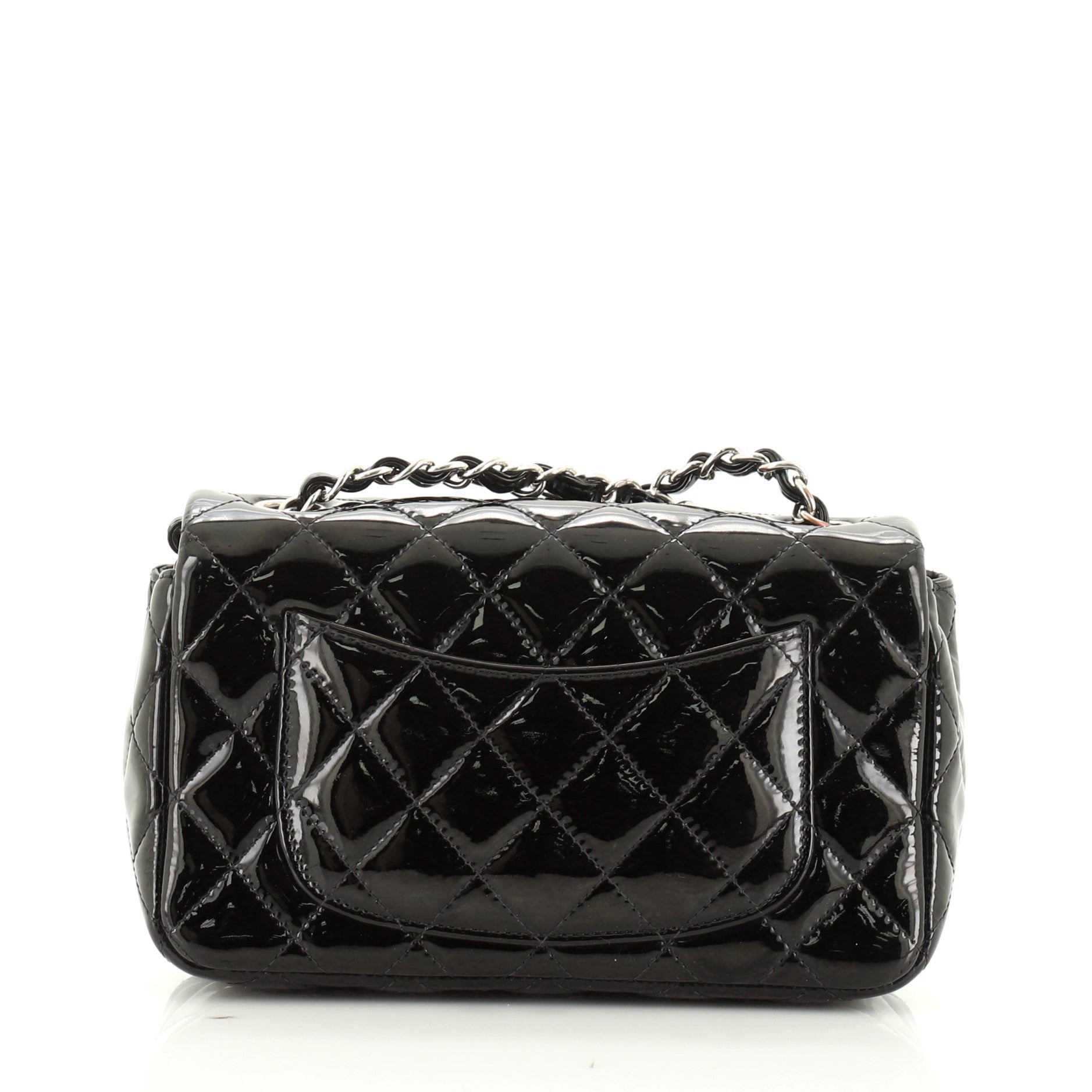 Classic Single Flap Bag Quilted Patent Mini