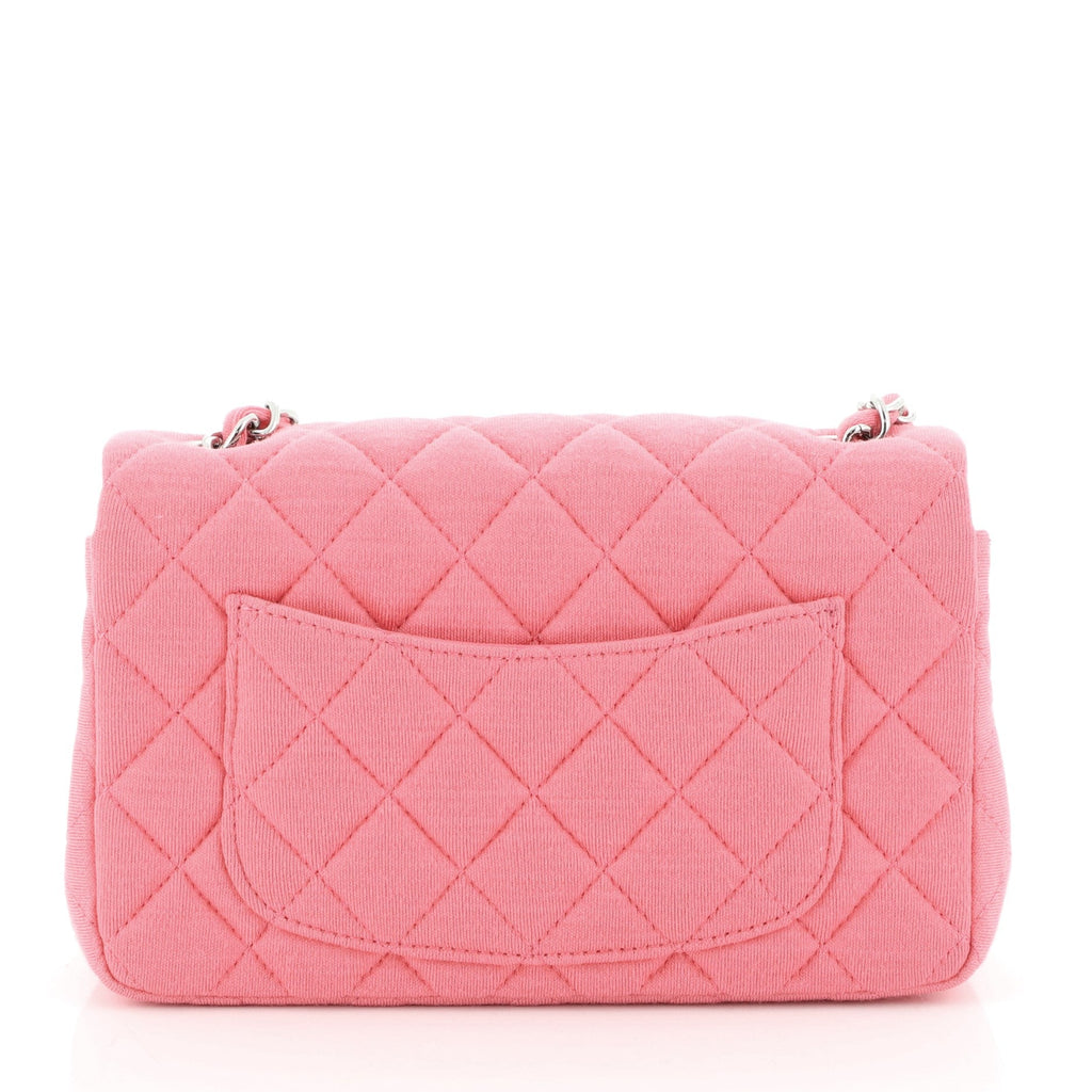 Classic Single Flap Bag Quilted Jersey Mini