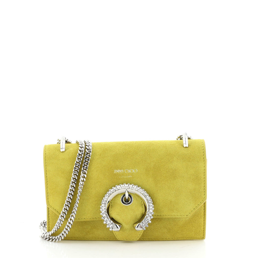 Paris Crossbody Bag Suede with Crystals Mini