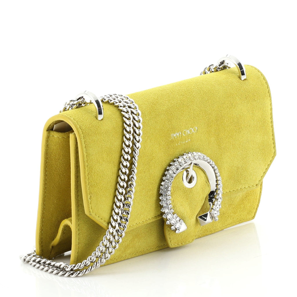 Paris Crossbody Bag Suede with Crystals Mini