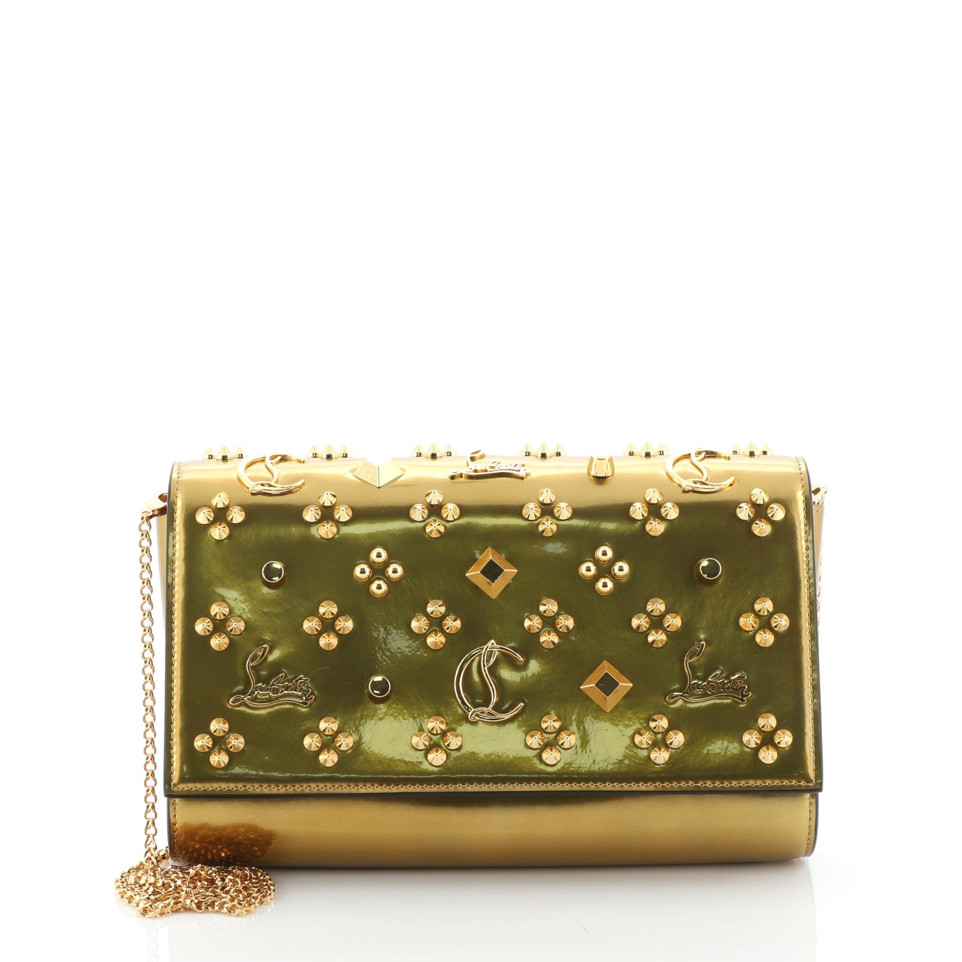 Paloma Clutch Embellished Leather Small