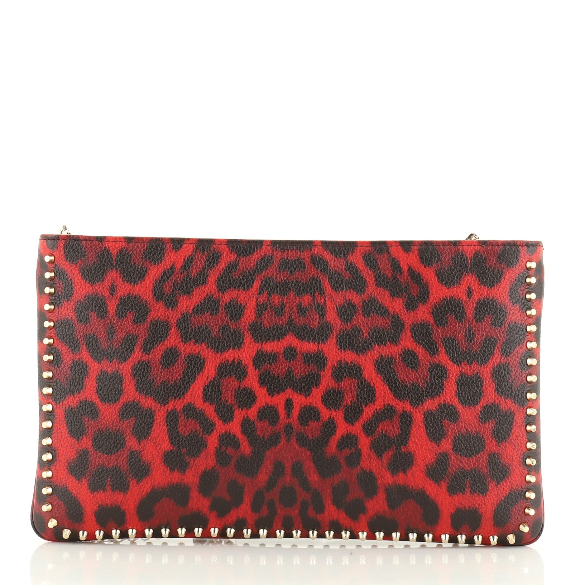 Loubiposh Clutch Printed Leather