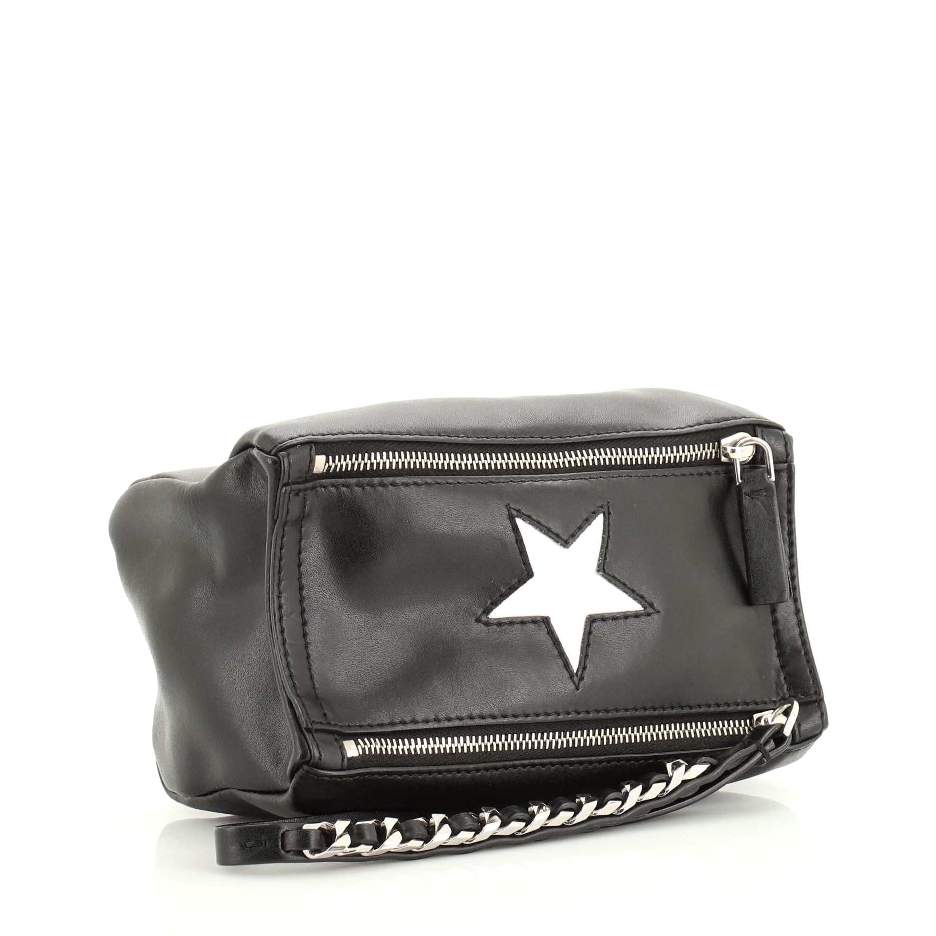 Pandora Wristlet Clutch Leather with Inlay