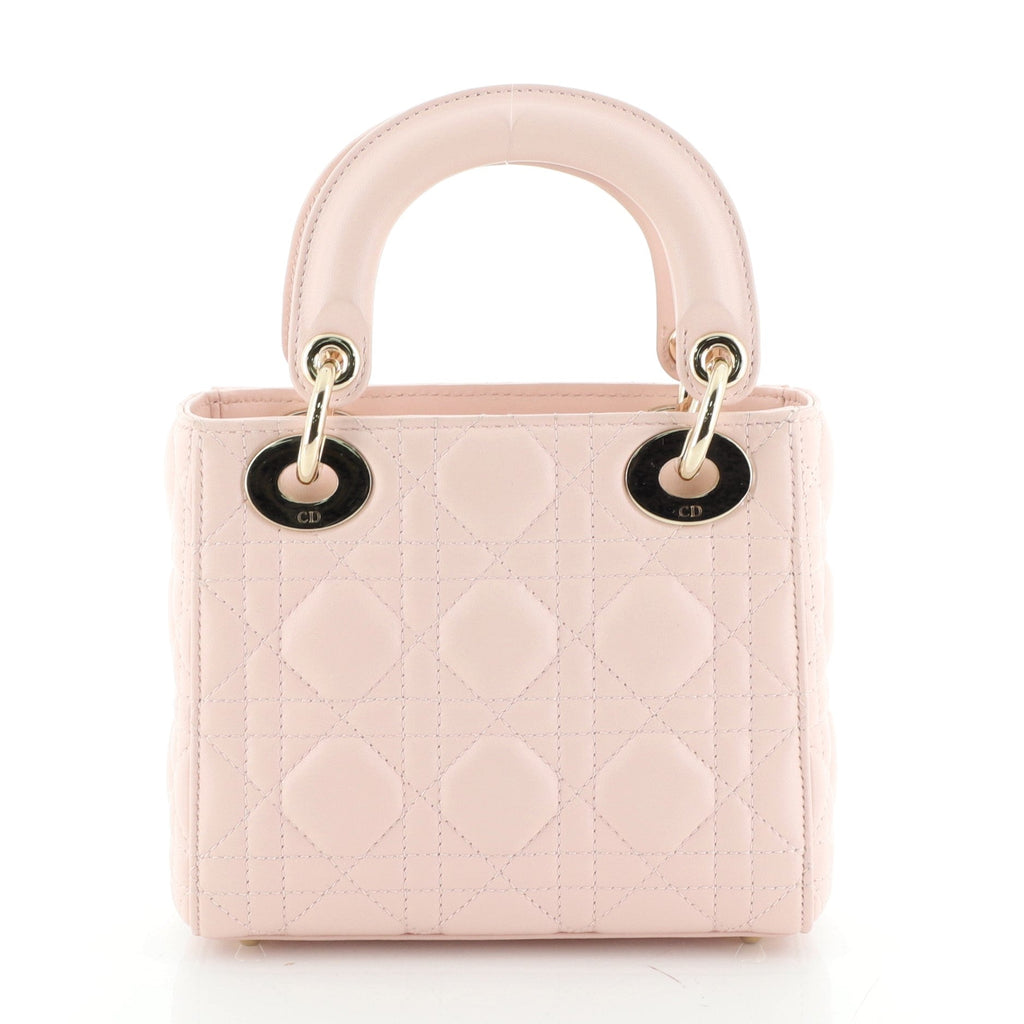 Lady Dior Bag Cannage Quilt Lambskin Mini