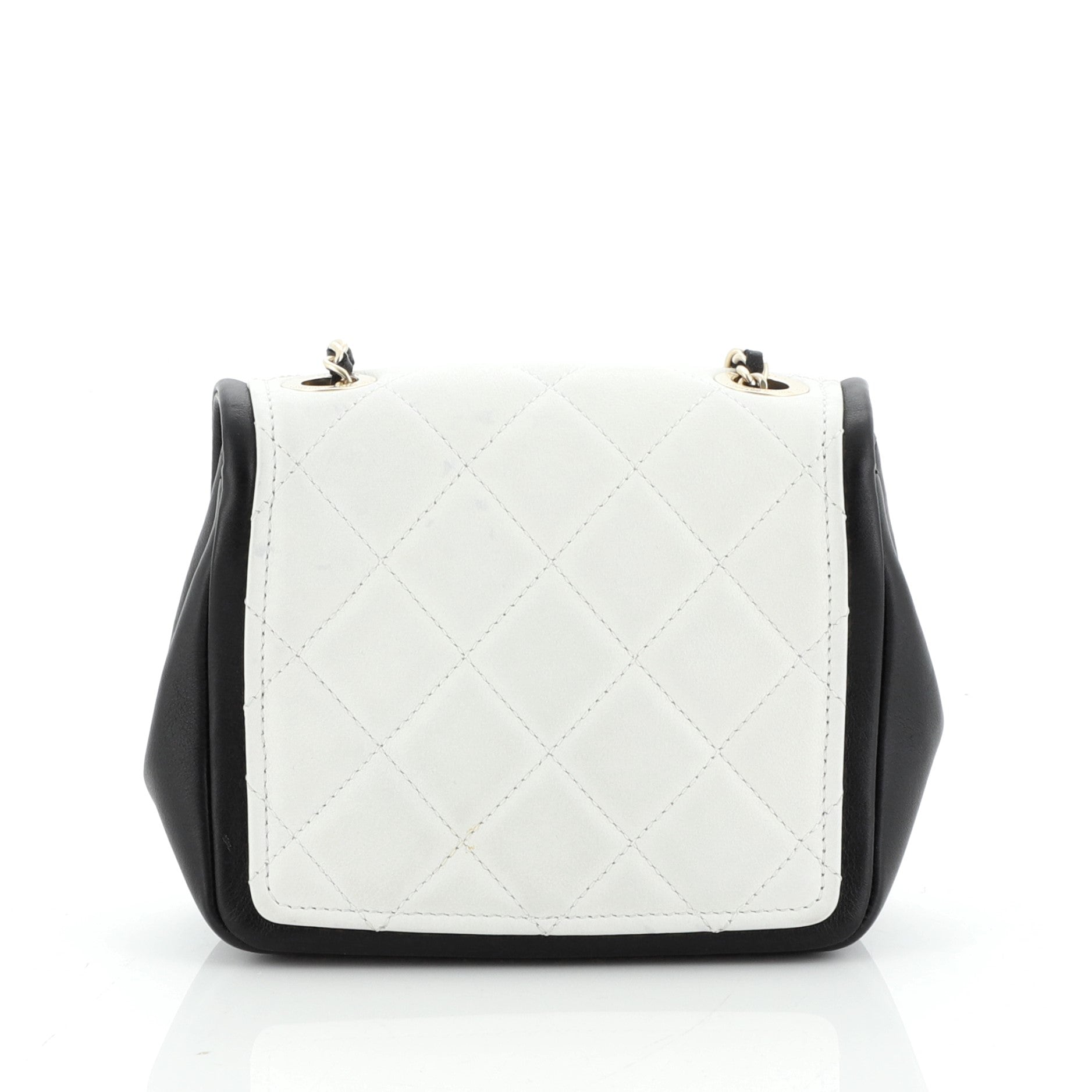Graphic Flap Bag Quilted Calfskin Mini