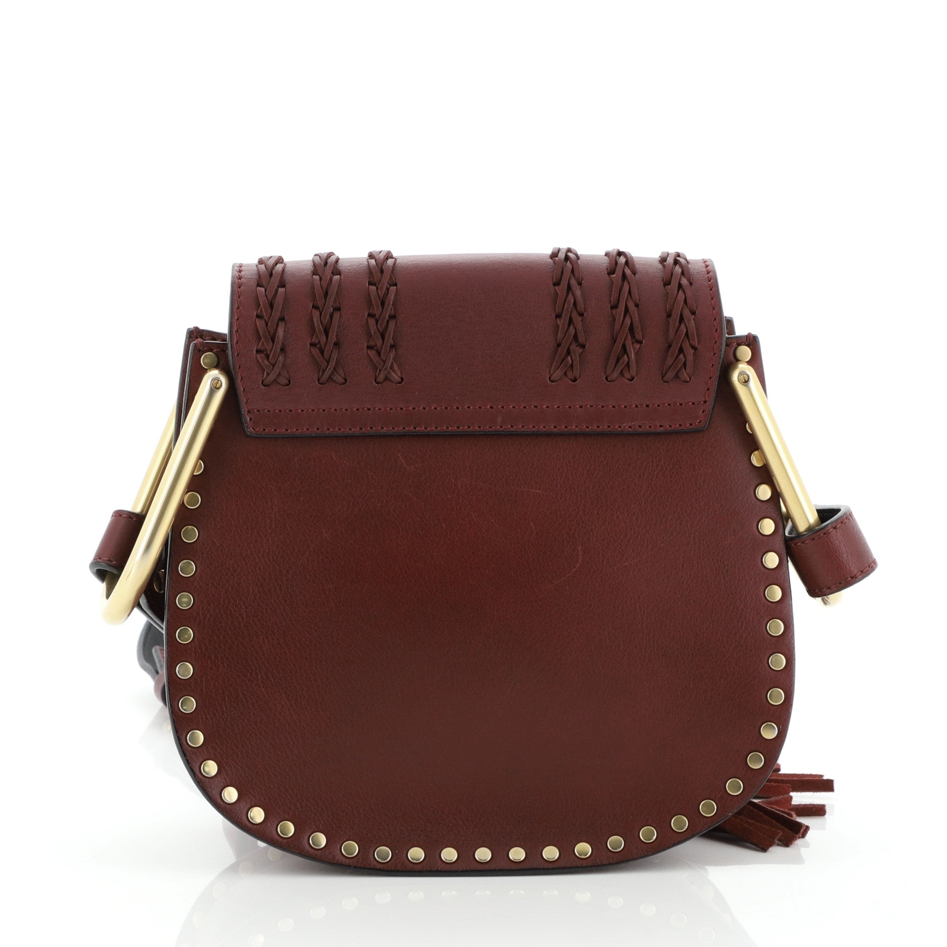 Hudson Handbag Whipstitch Leather Mini