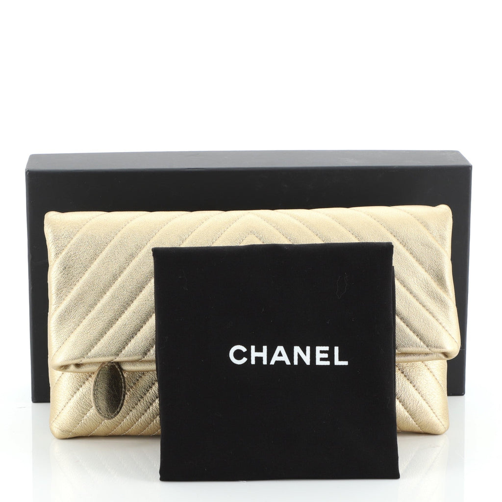 Beauty CC Clutch Chevron Calfskin