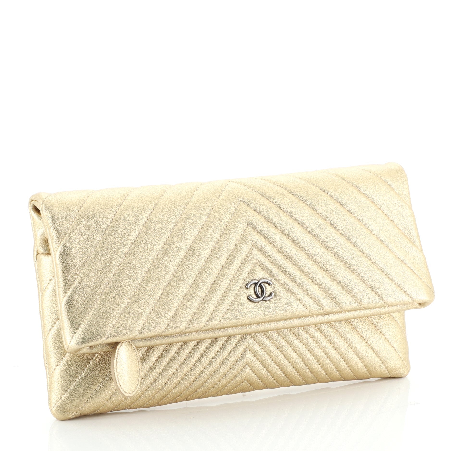 Beauty CC Clutch Chevron Calfskin