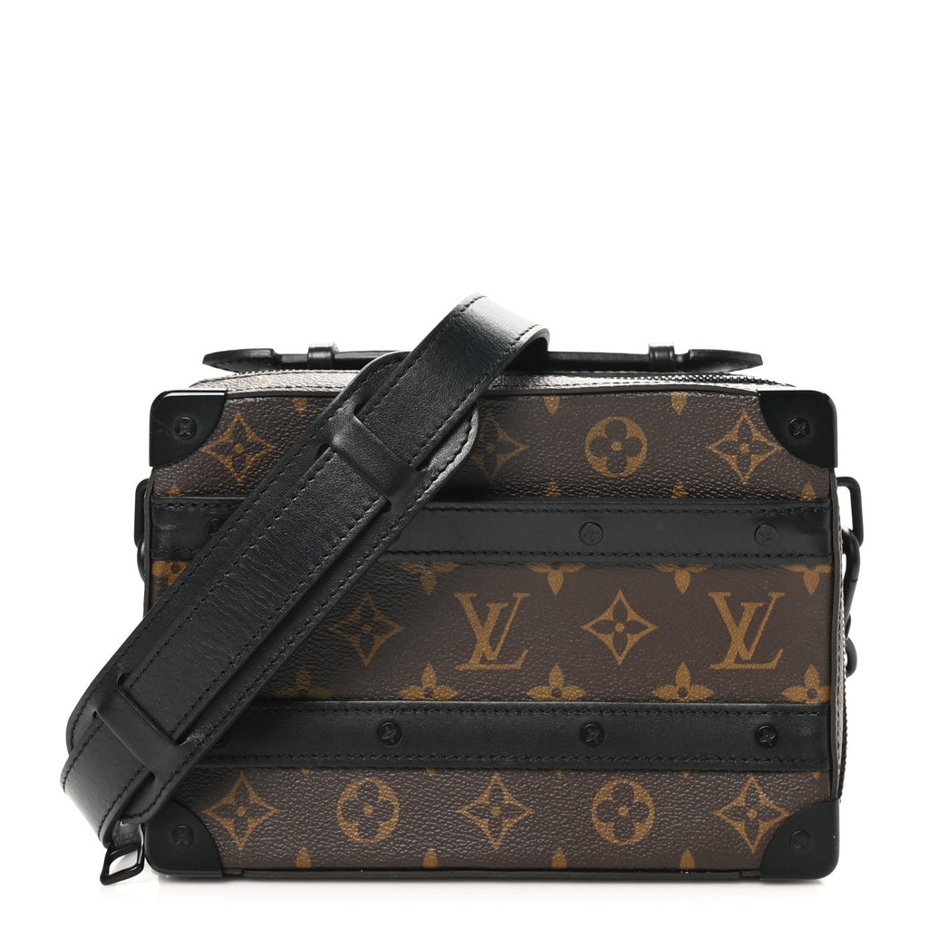 Monogram Macassar Handle Soft Trunk Black