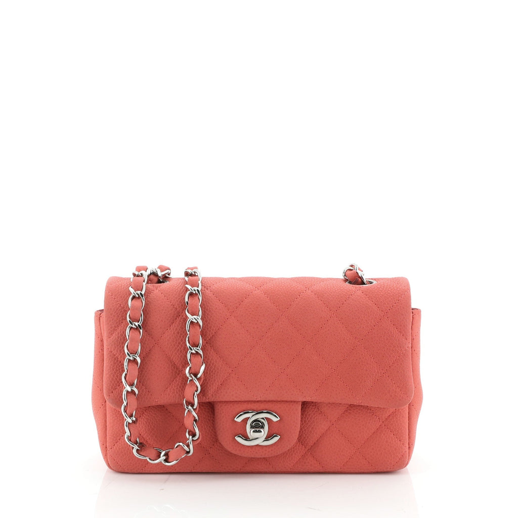 Classic Single Flap Bag Quilted Matte Caviar Mini