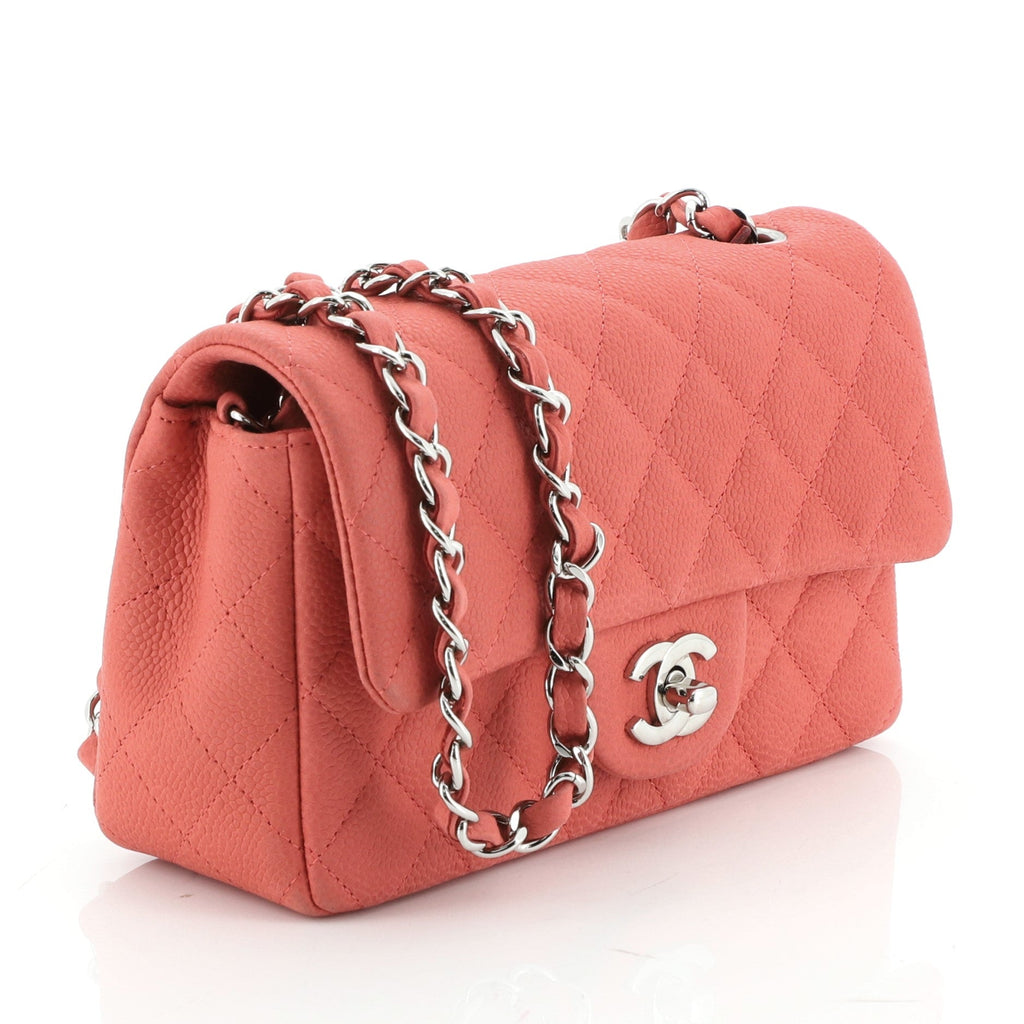 Classic Single Flap Bag Quilted Matte Caviar Mini