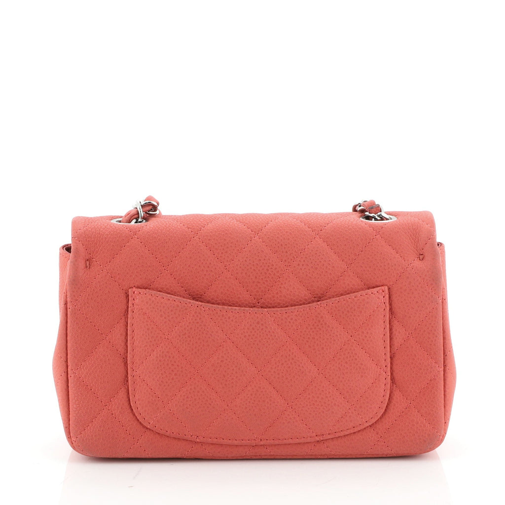 Classic Single Flap Bag Quilted Matte Caviar Mini