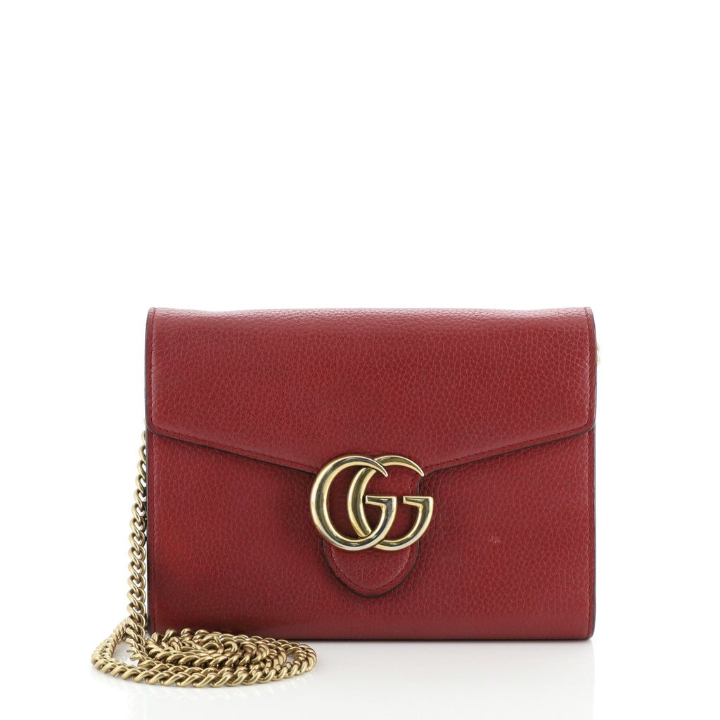 GG Marmont Chain Wallet Leather Mini