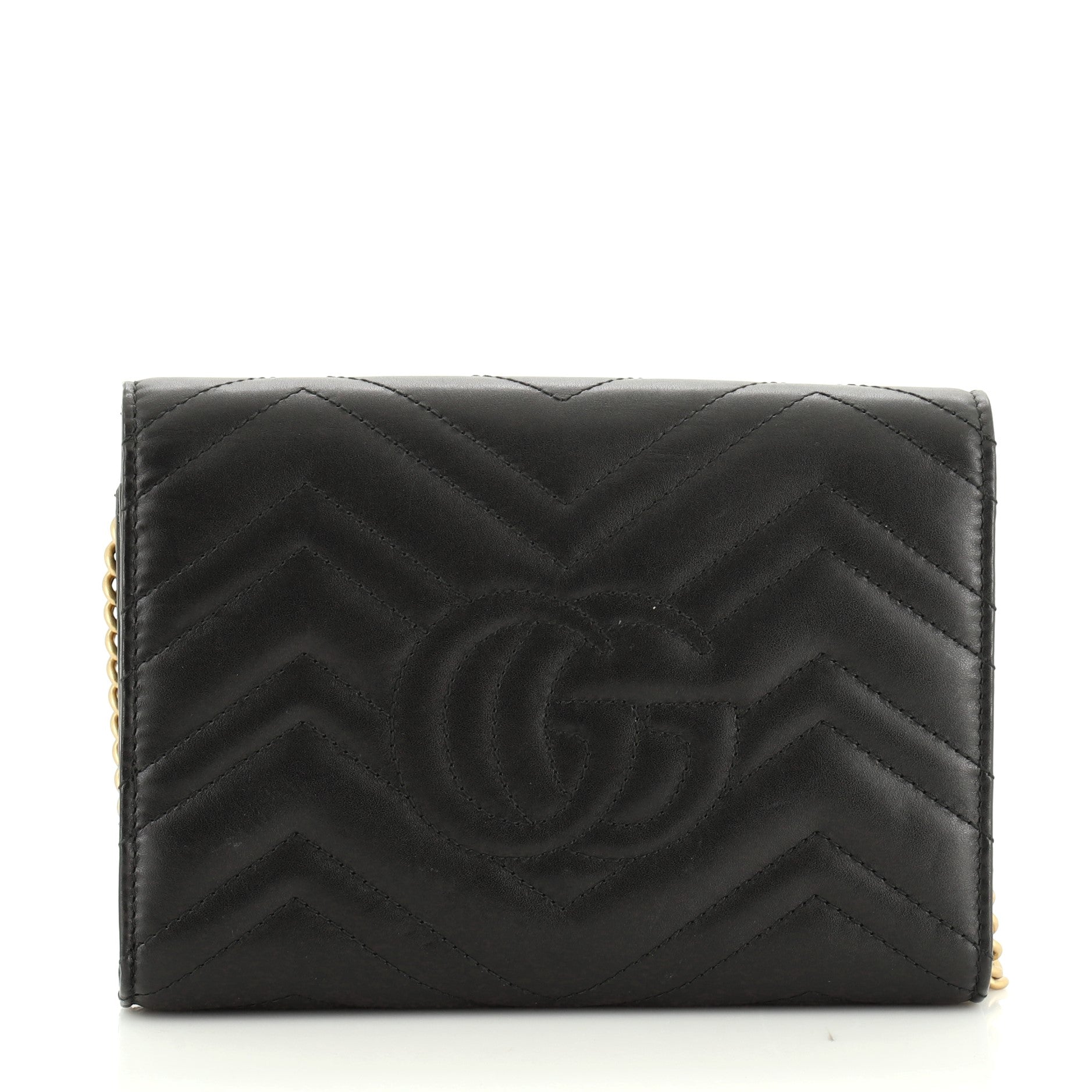 GG Marmont Chain Wallet Matelasse Leather Mini