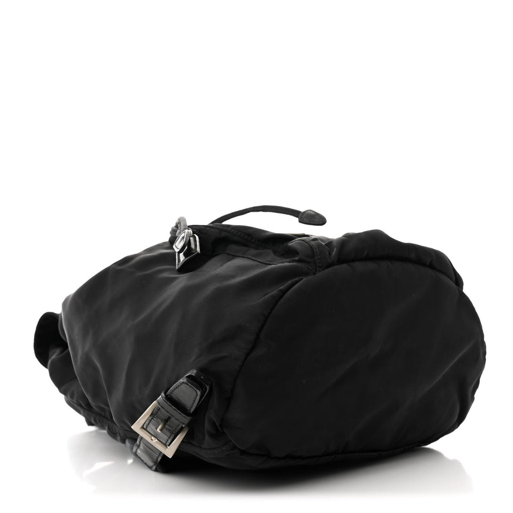 Tessuto Nylon Vela Cinch Backpack Black