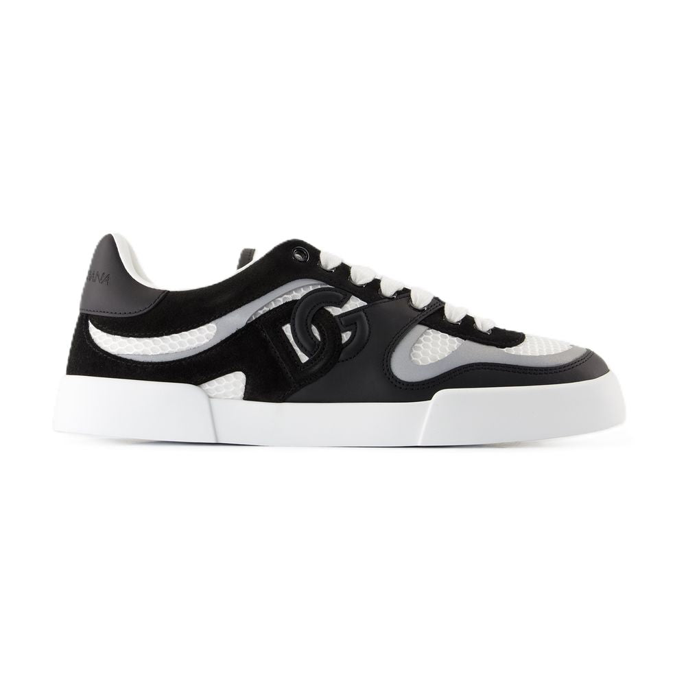 Women's Sneakers - Dolce&Gabbana - Leather - Black
