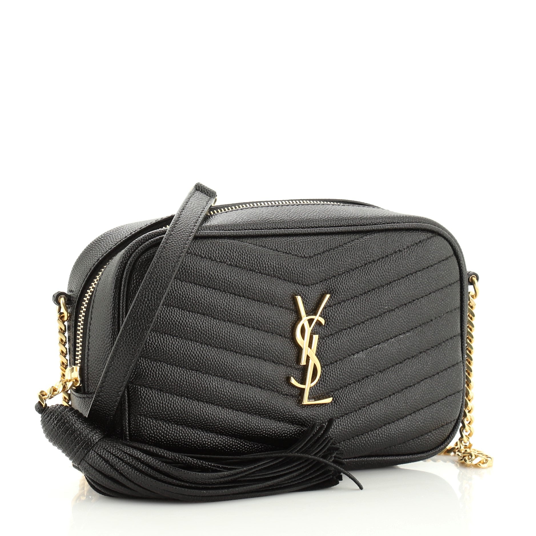 Lou Camera Bag Matelasse Chevron Leather Mini