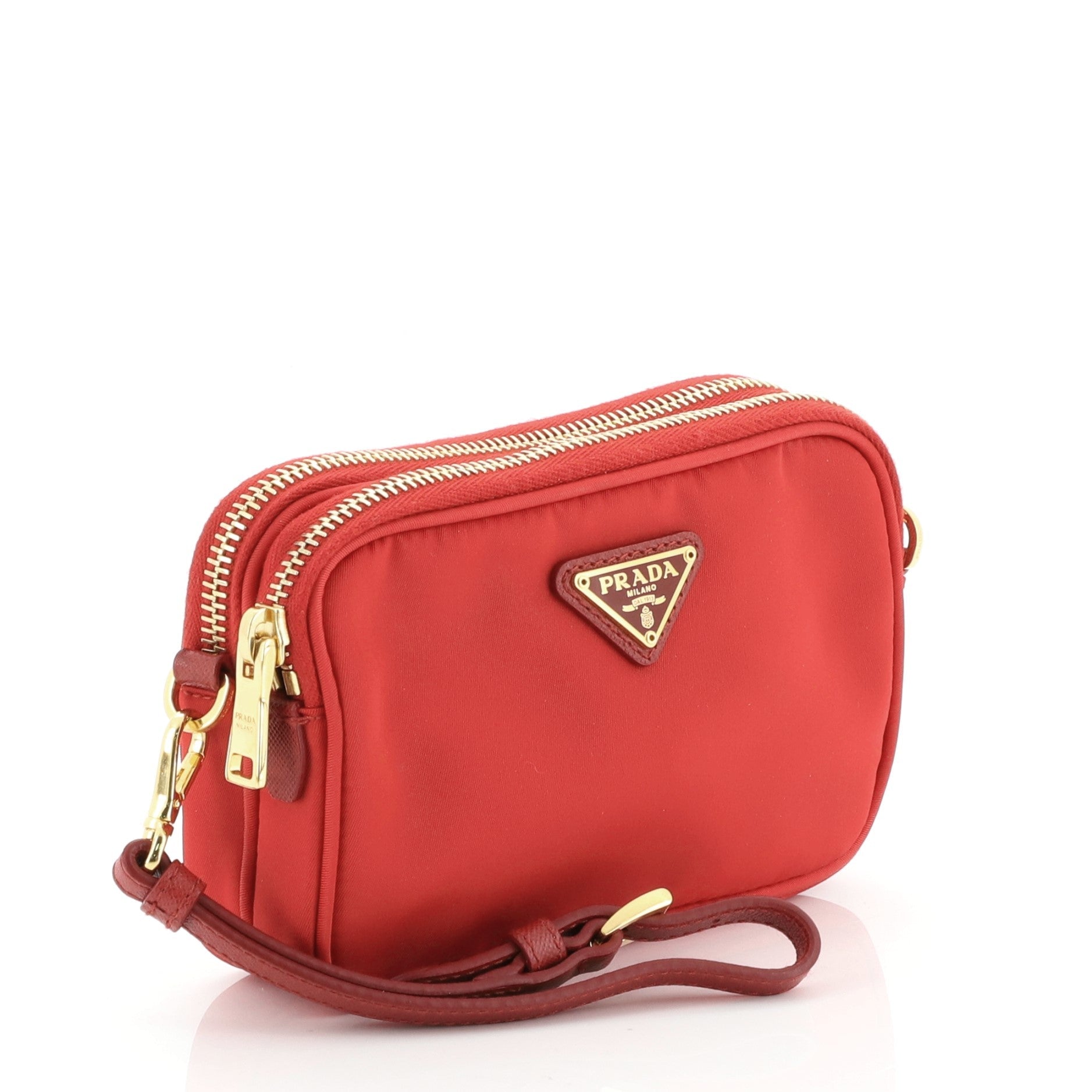 Double Zip Camera Bag Tessuto Mini