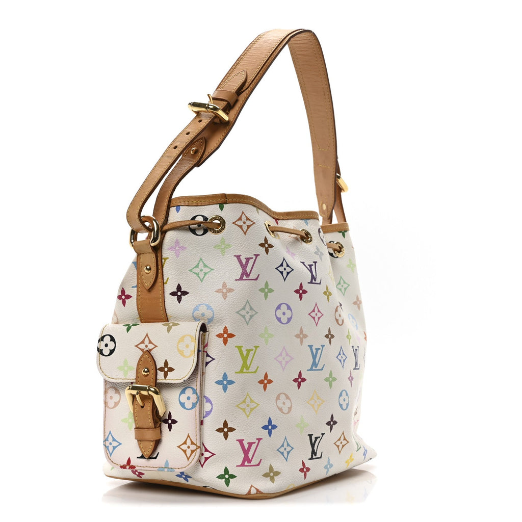 Monogram Multicolor Petit Noe White
