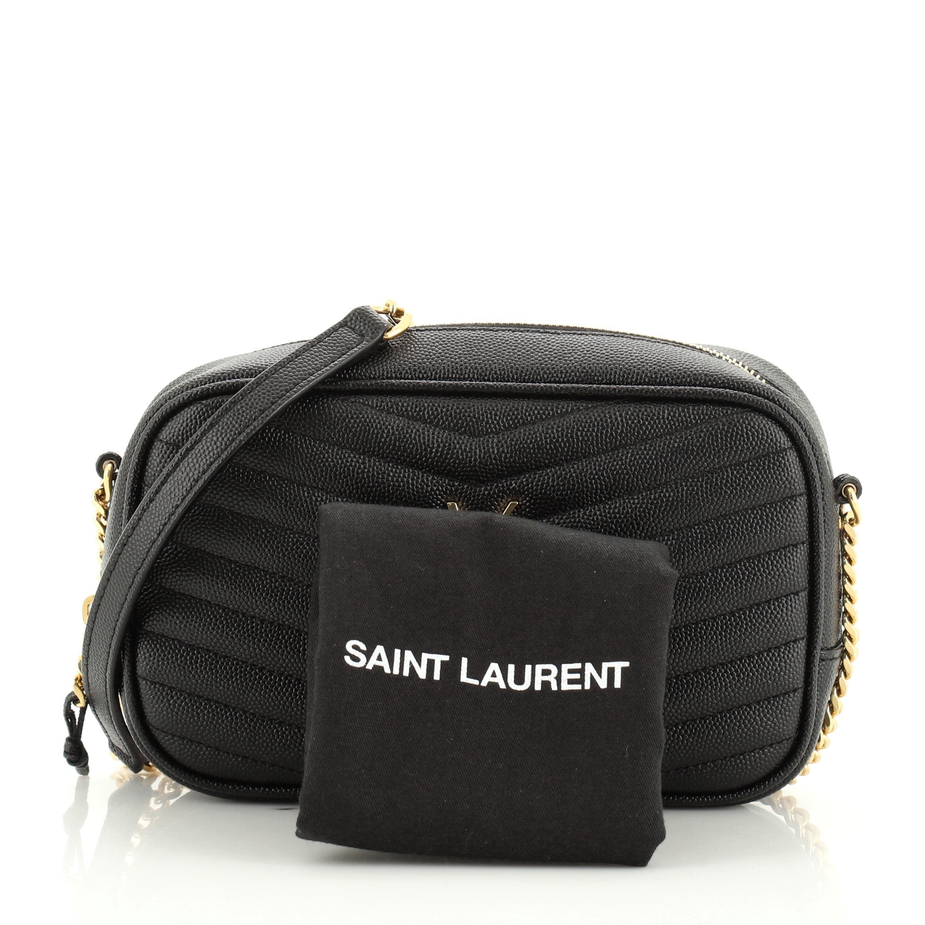Lou Camera Bag Matelasse Chevron Leather Mini