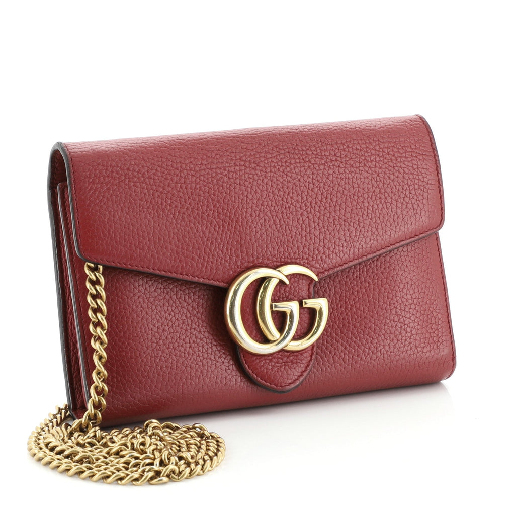 GG Marmont Chain Wallet Leather Mini