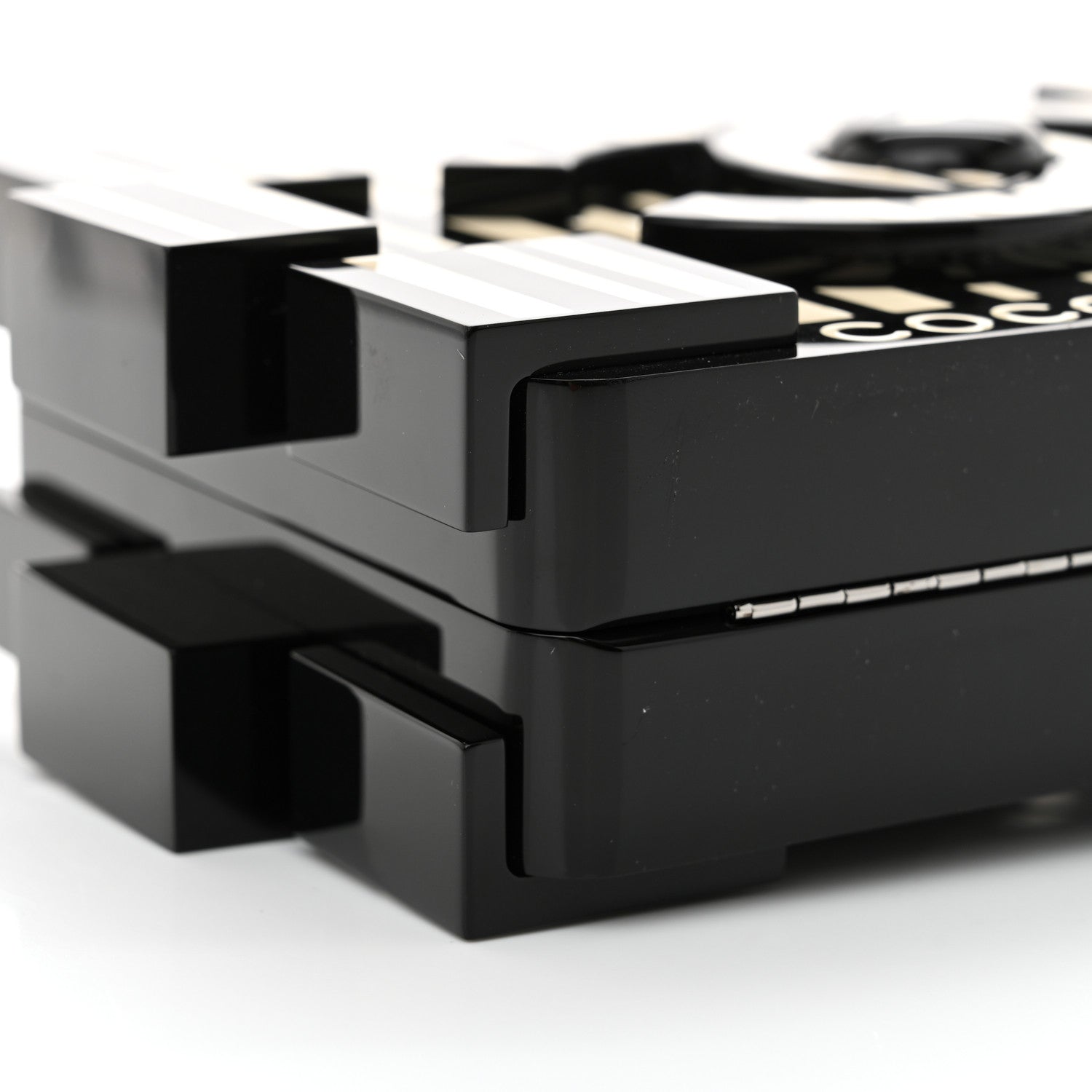 Plexiglass Barcode Boy Brick Lego Clutch Black
