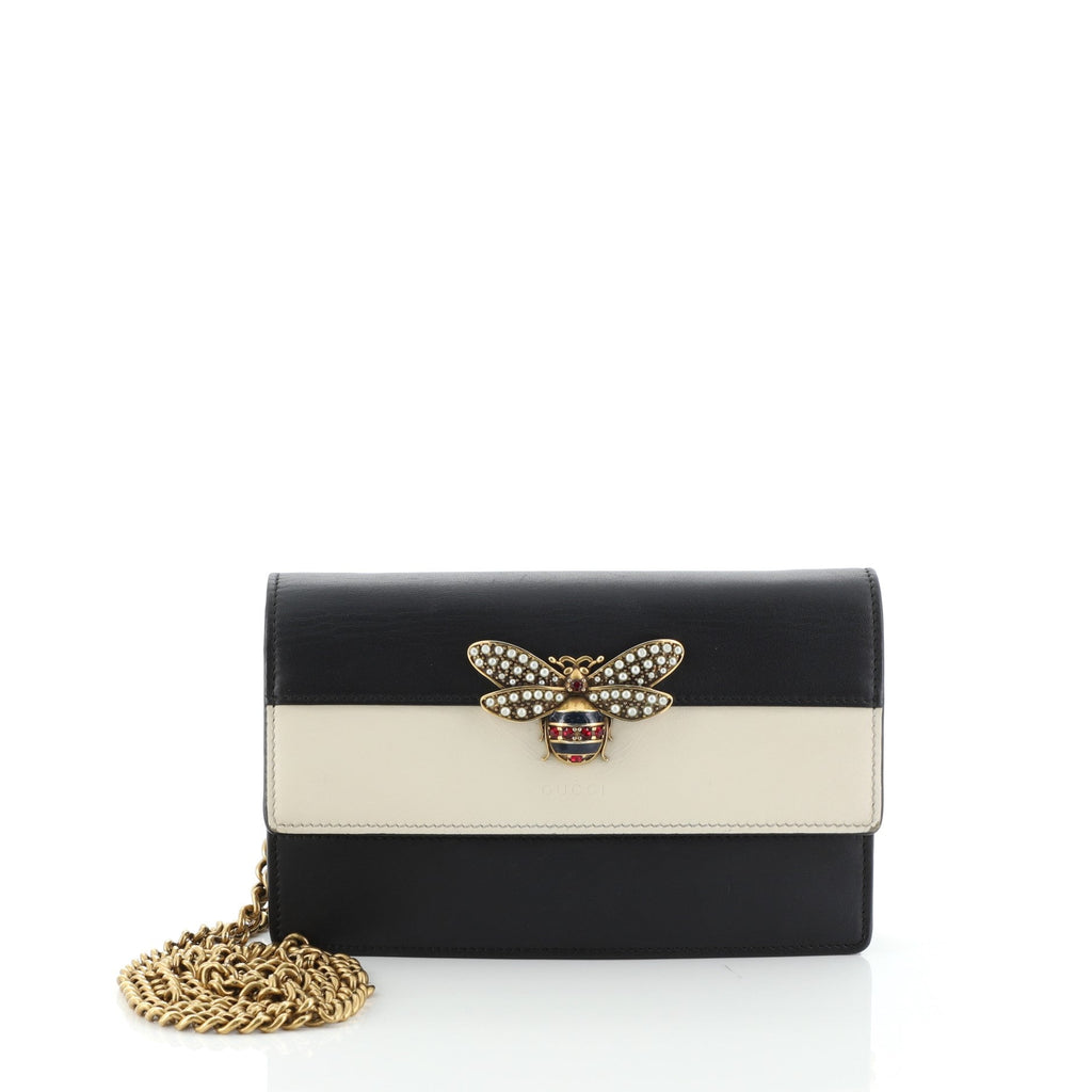 Queen Margaret Chain Wallet Leather Mini