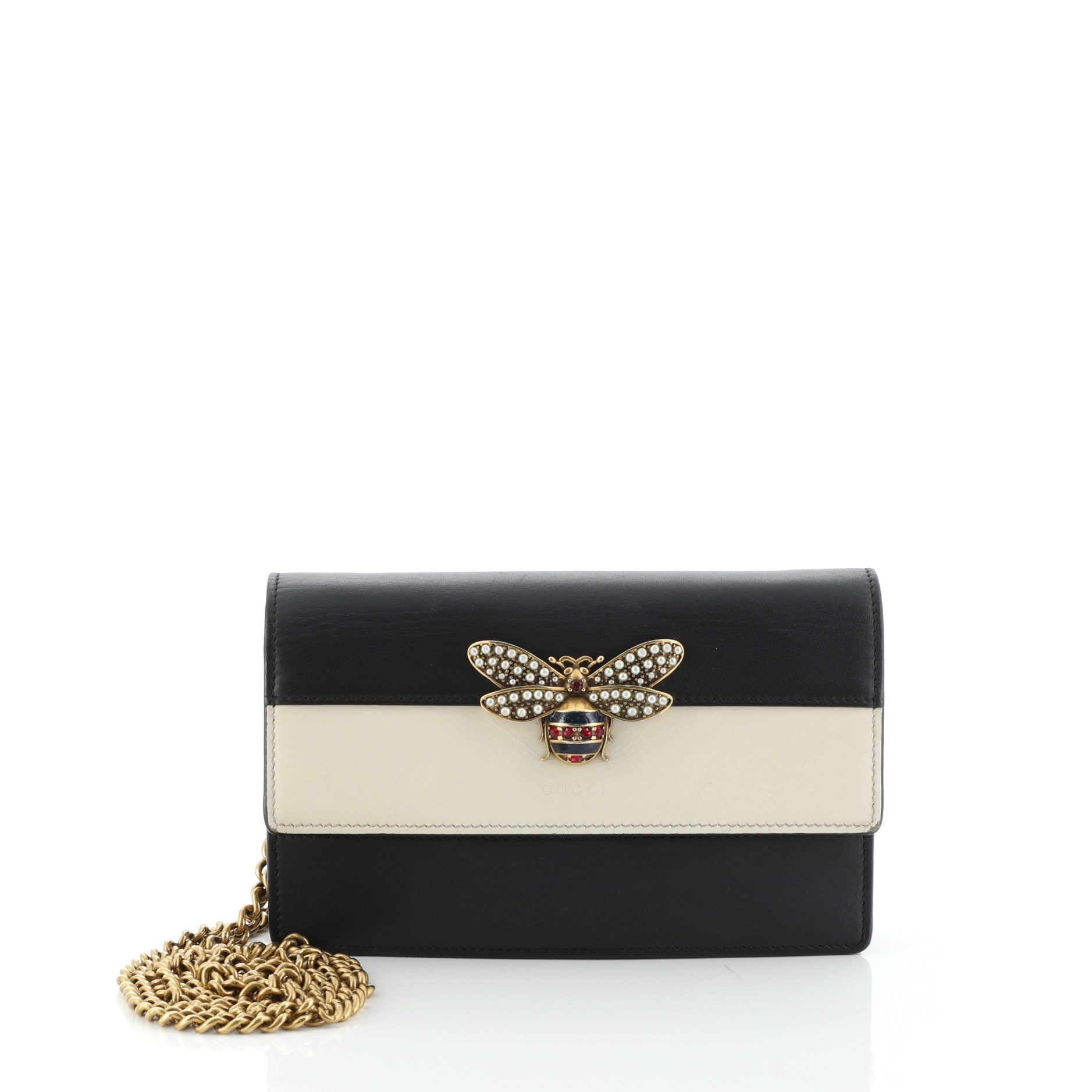 Queen Margaret Chain Wallet Leather Mini