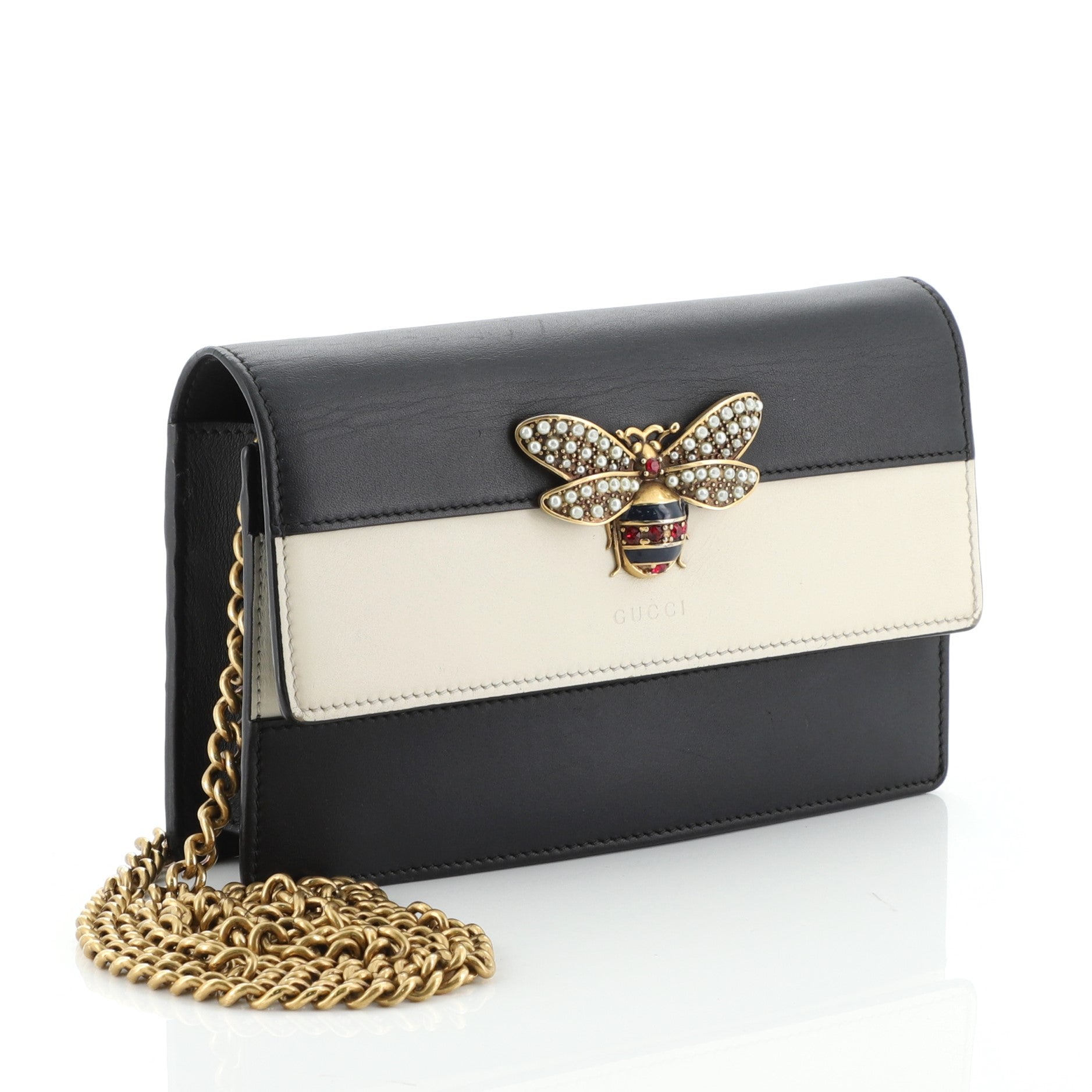 Queen Margaret Chain Wallet Leather Mini