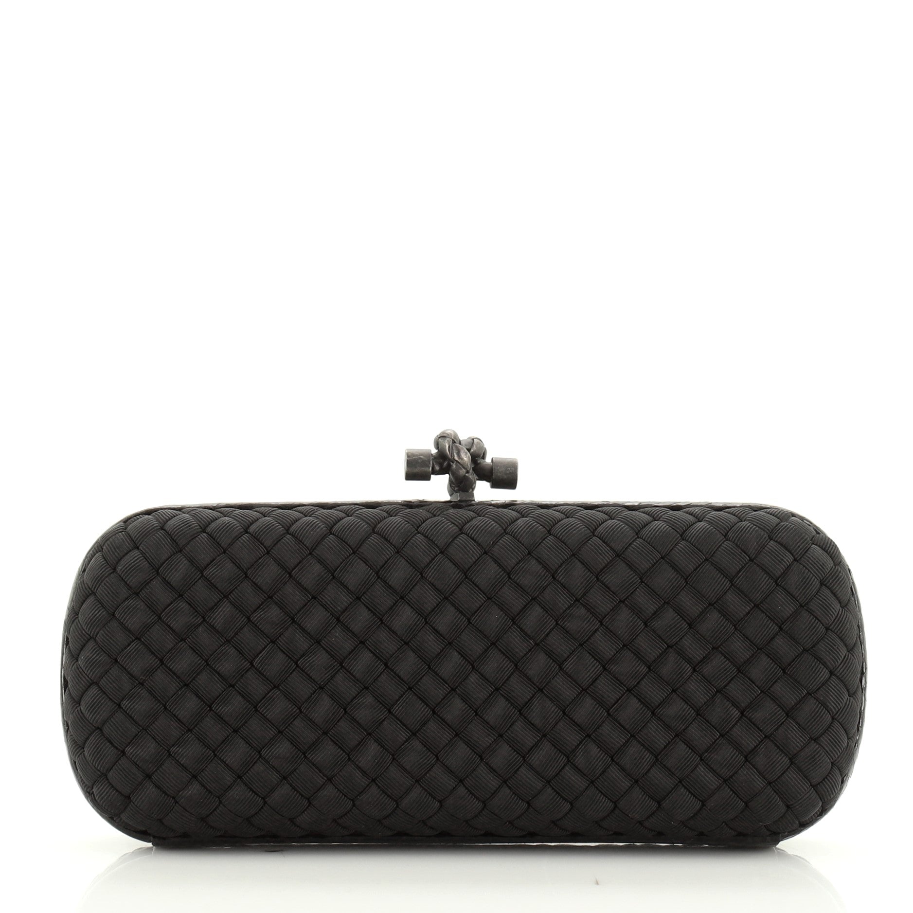 Box Knot Clutch Intrecciato Satin Long