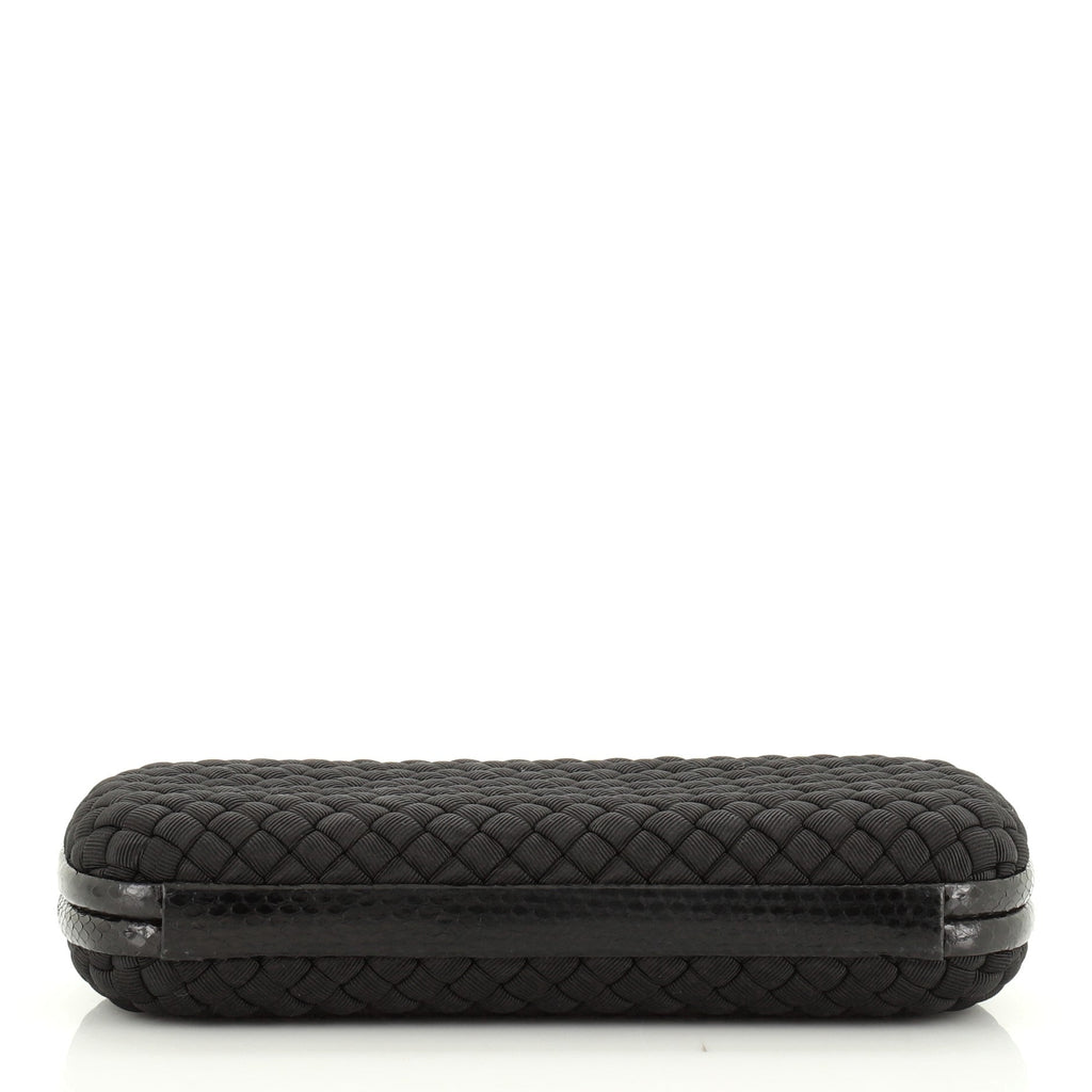 Box Knot Clutch Intrecciato Satin Long